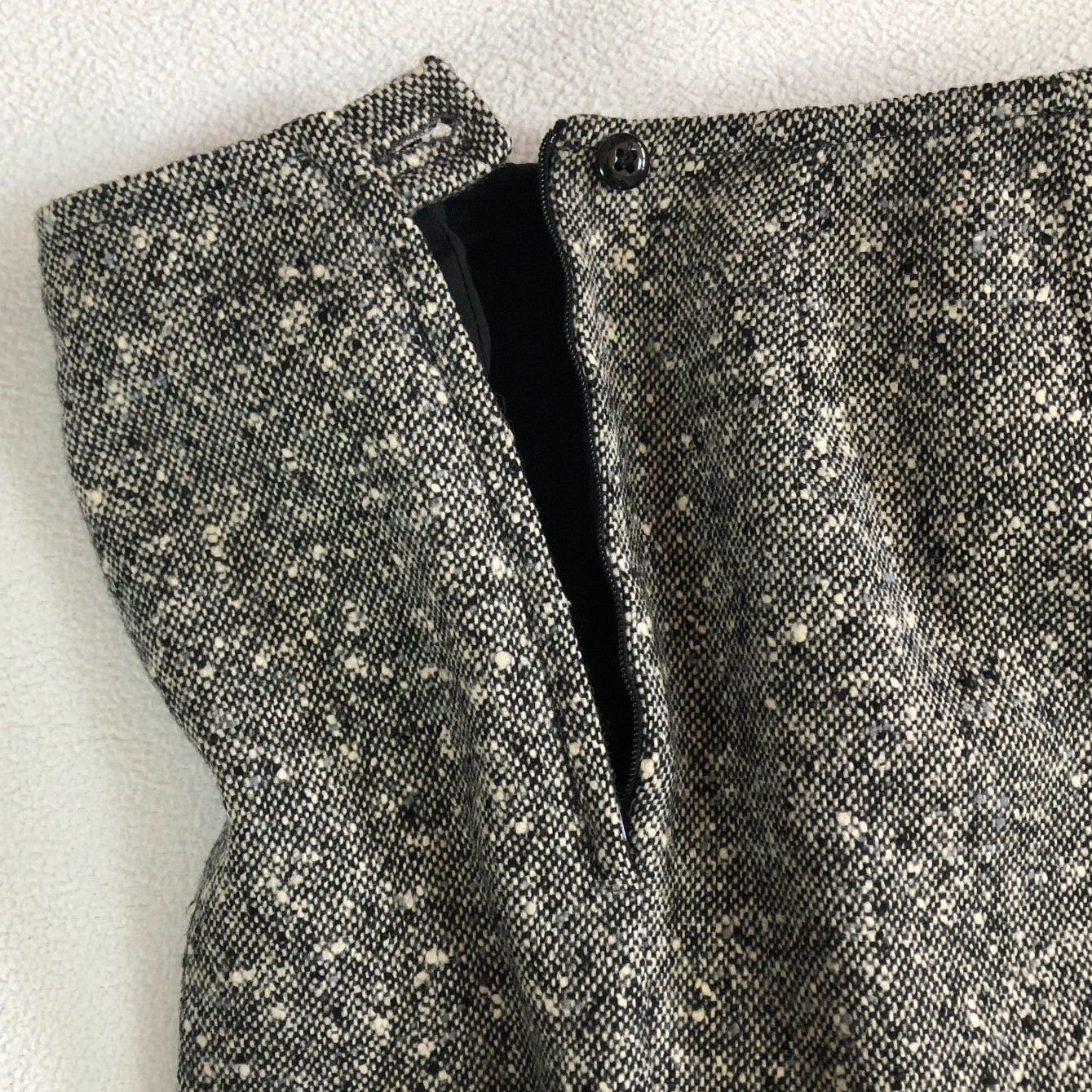 Vintage 70s Pendleton Wool Tweed Pants Wide leg Side-zip Lined Women 16 Waist 30