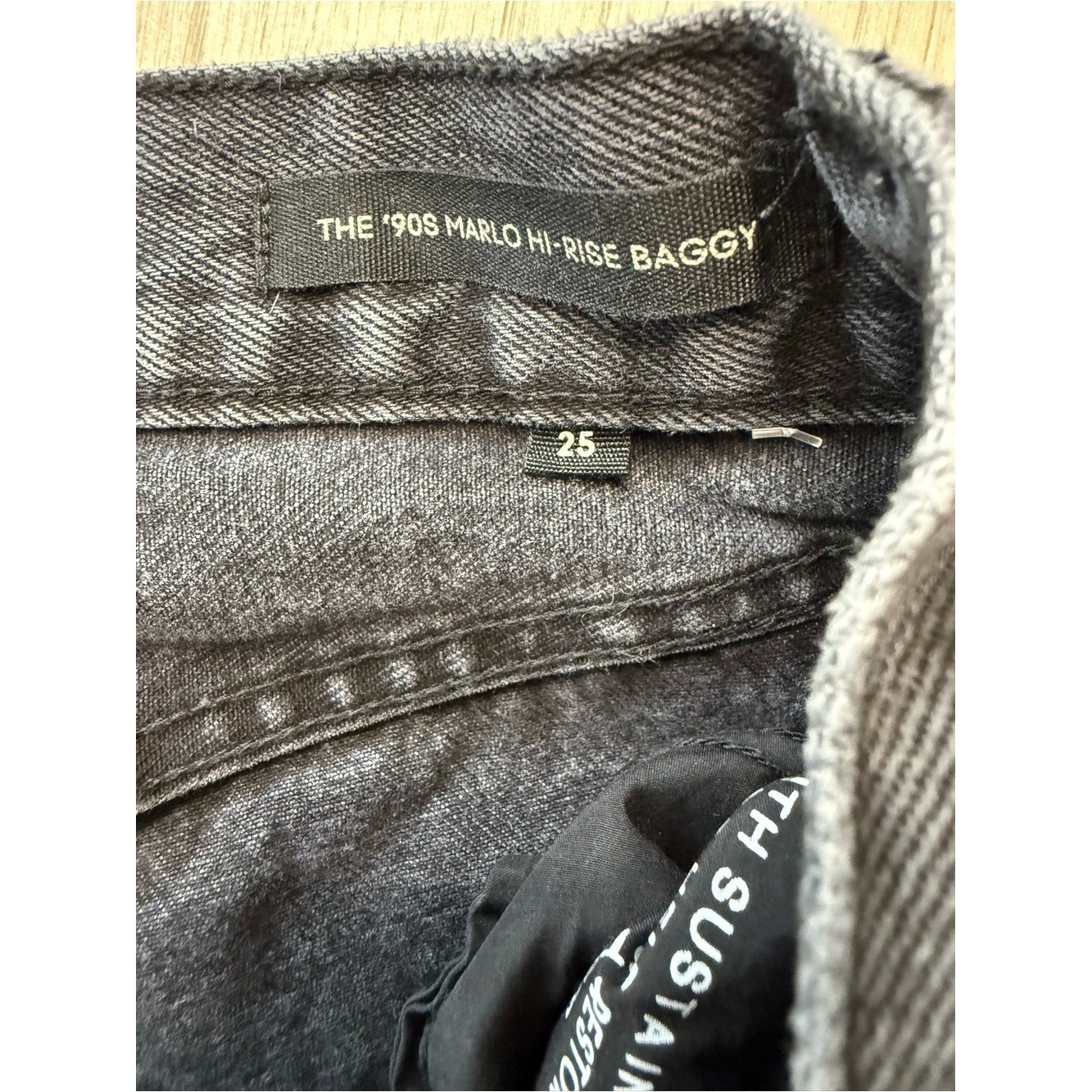 Denim Forum The ’90s Marlo Hi-Rise Baggy Jean size 25