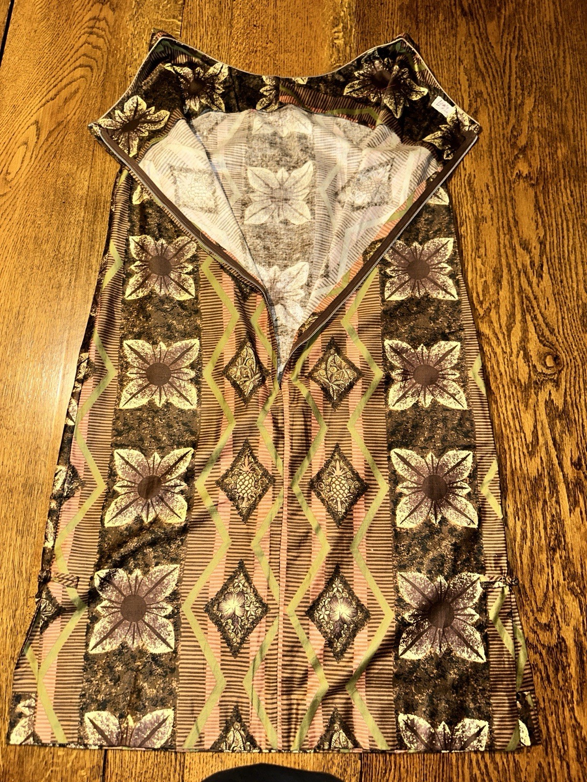 1940s Liberty House Waikiki ViBrake Hawaiian Dress Talon Zipper Tiki Barkcloth