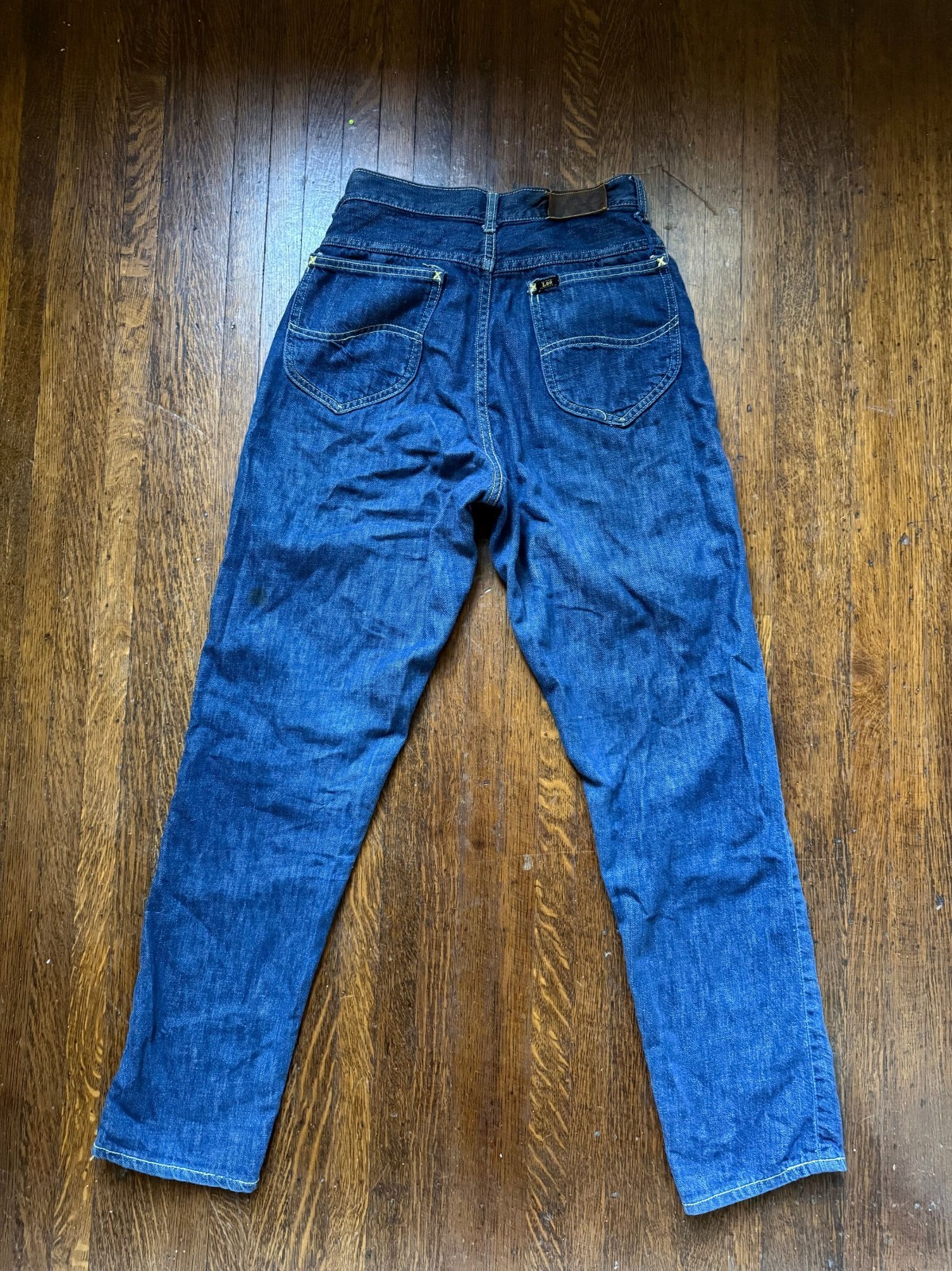 Vtg 1960s Blue Jeans Lady Lee Riders 25.5″x29.5″ 60s Western Sanforized Denim