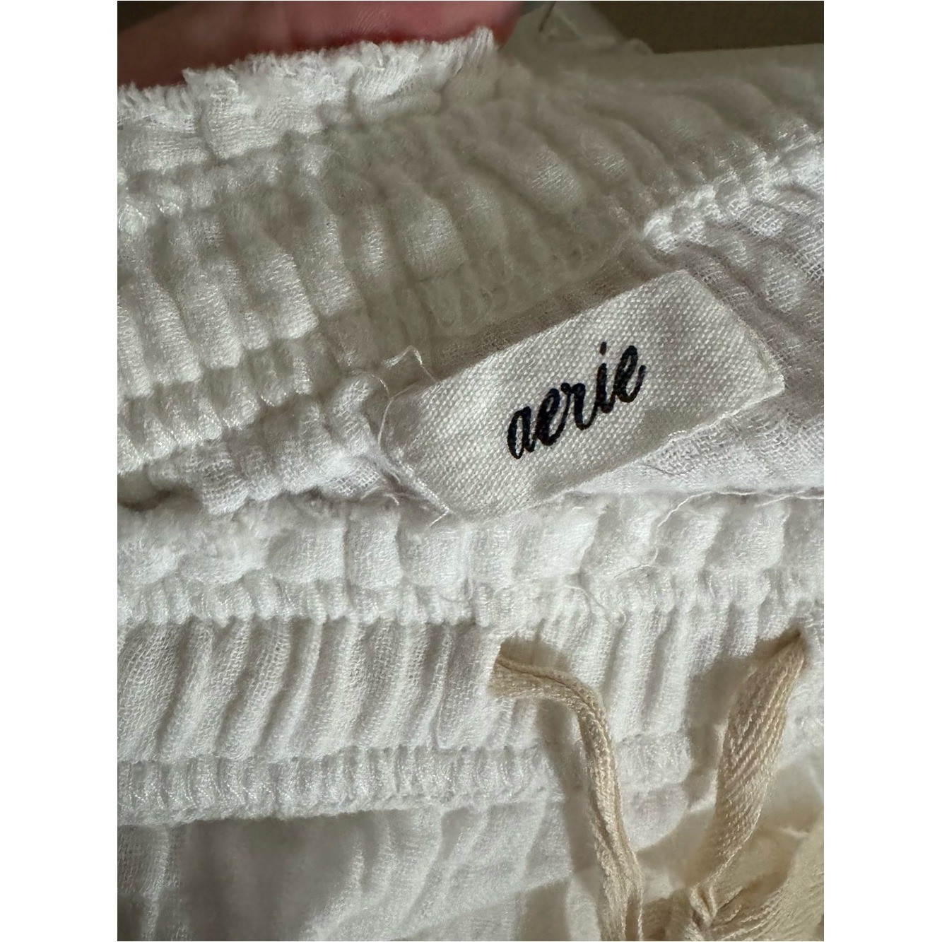 Aerie White Gauze Tiered Mini Skirt – Boho Beach Style – Size XL