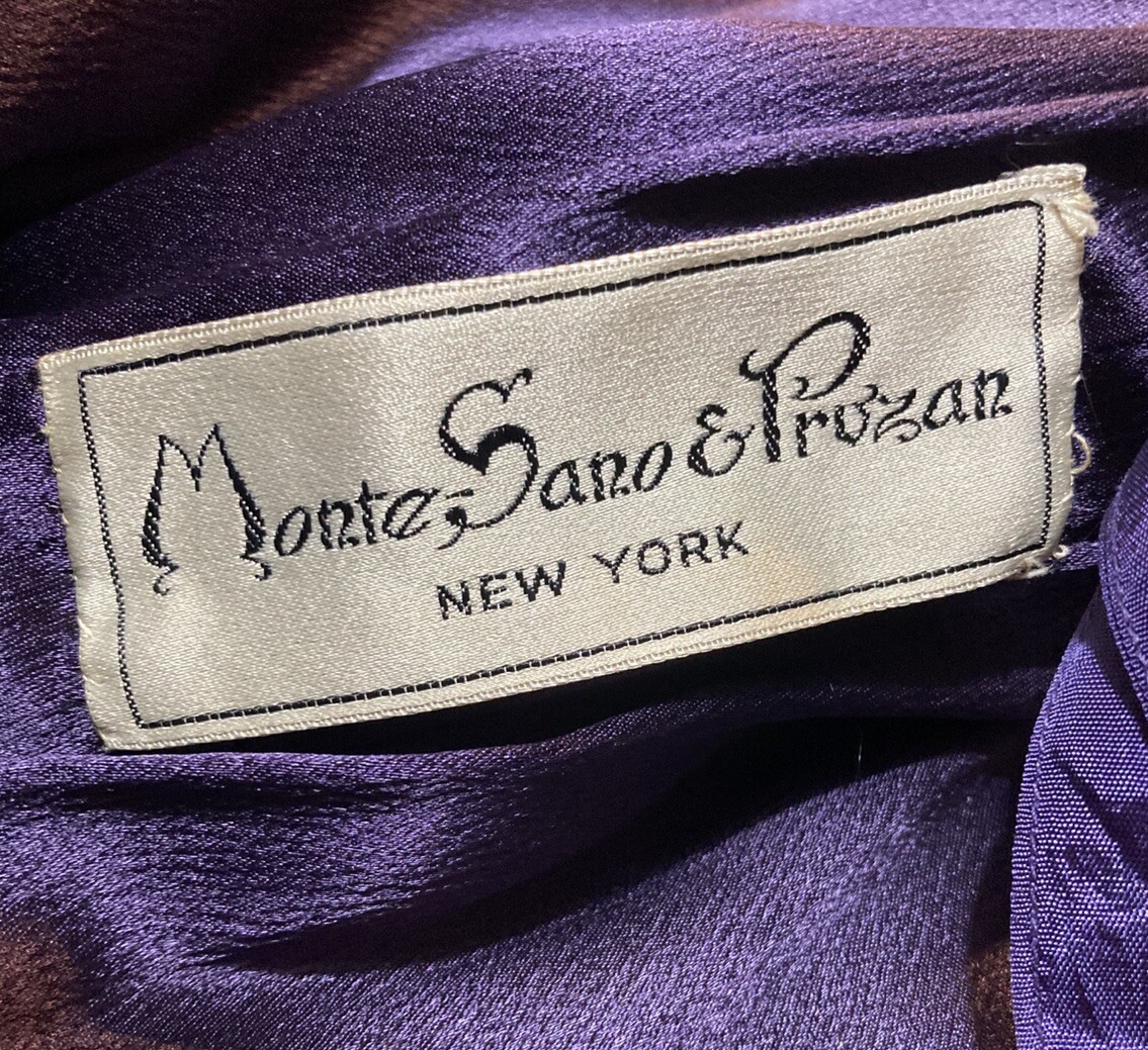 Vntg 1960’s Monte Sano Pruzan Mohair Cocoon Coat Nordstrom Plum Purple Wool M L