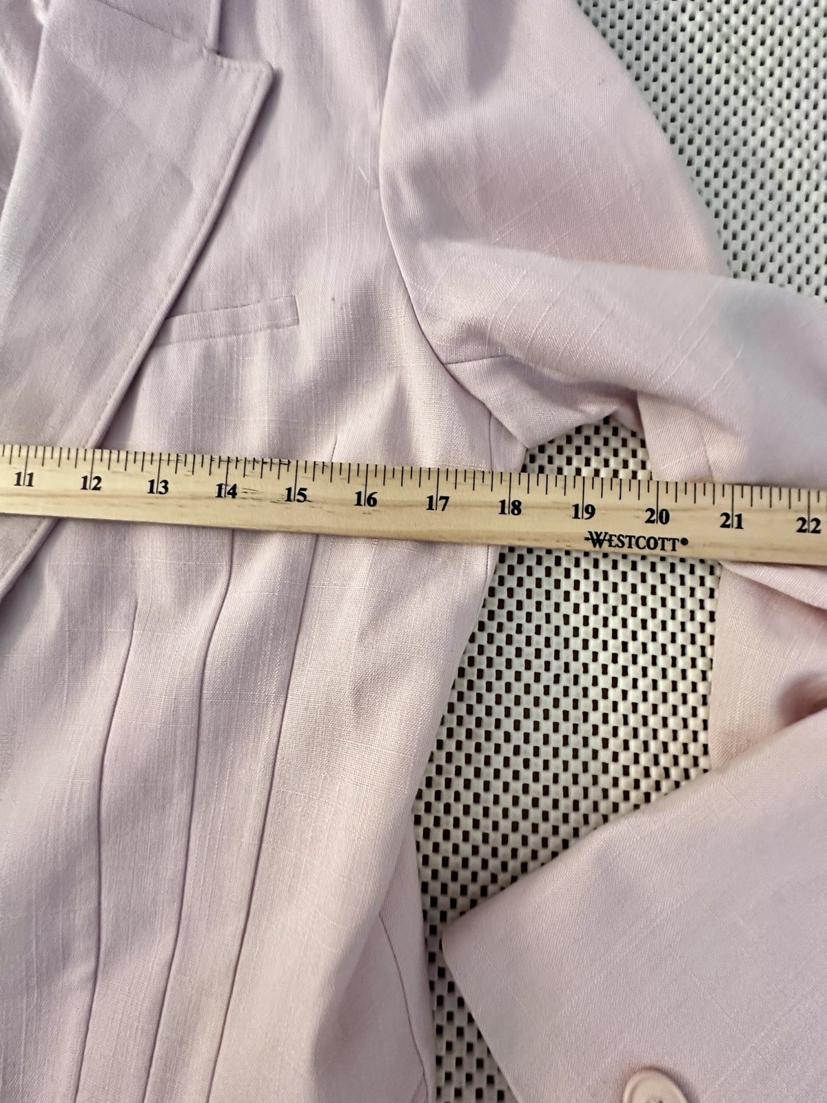 VTG Ferncroft Blazer Women Sz M Office Jacket Career Linen Look Preppy Pink USA