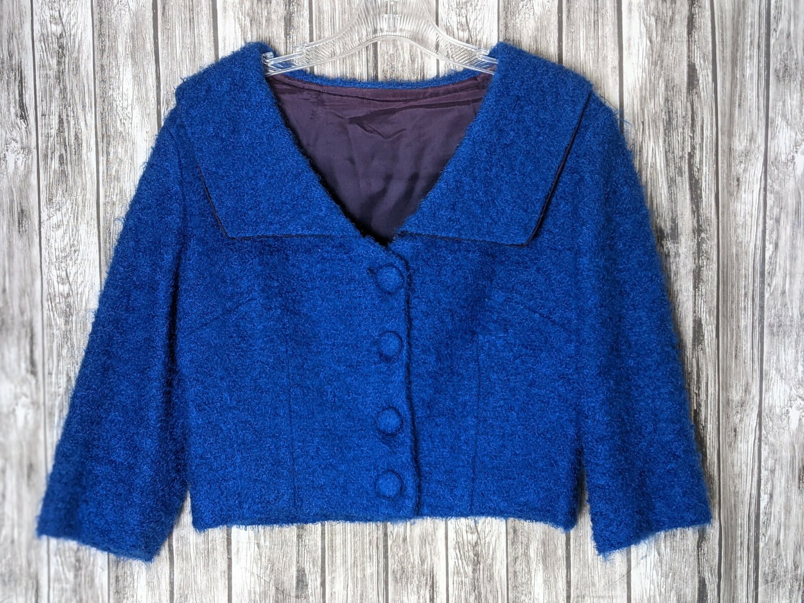 Women’s Vintage Royal Blue Skirt Suit ~ 28 inch waist