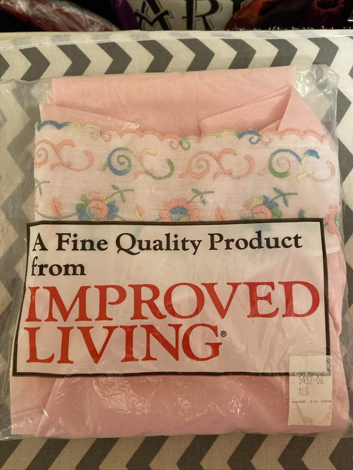 Improved Living NIP VTG 60/70s Wom Estim XL/2XL Embroider Bodice Gown 48” Bust
