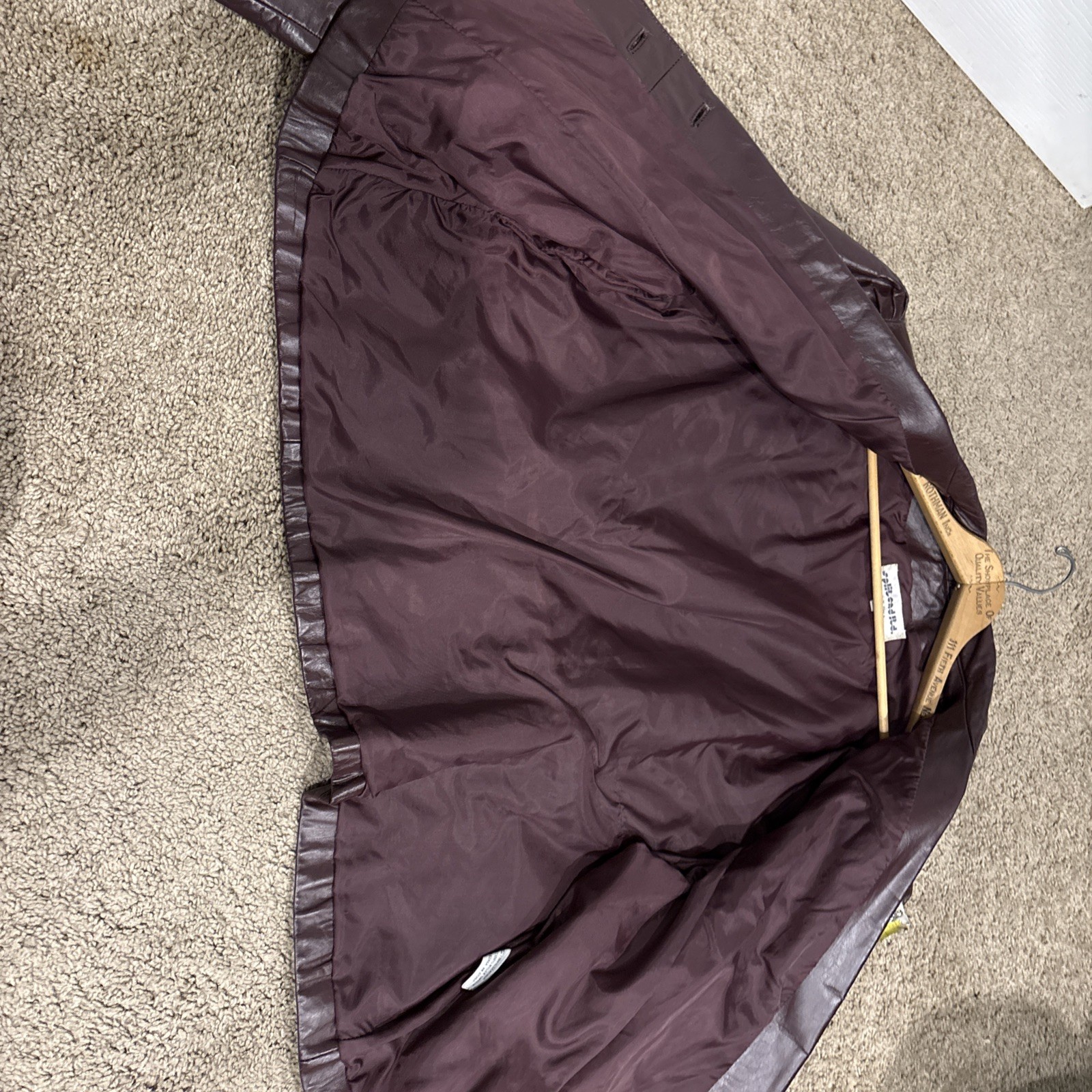 Vintage Split End Ltd Women’s Leather Jacket sz 22 brick red/Burgundy 2 button