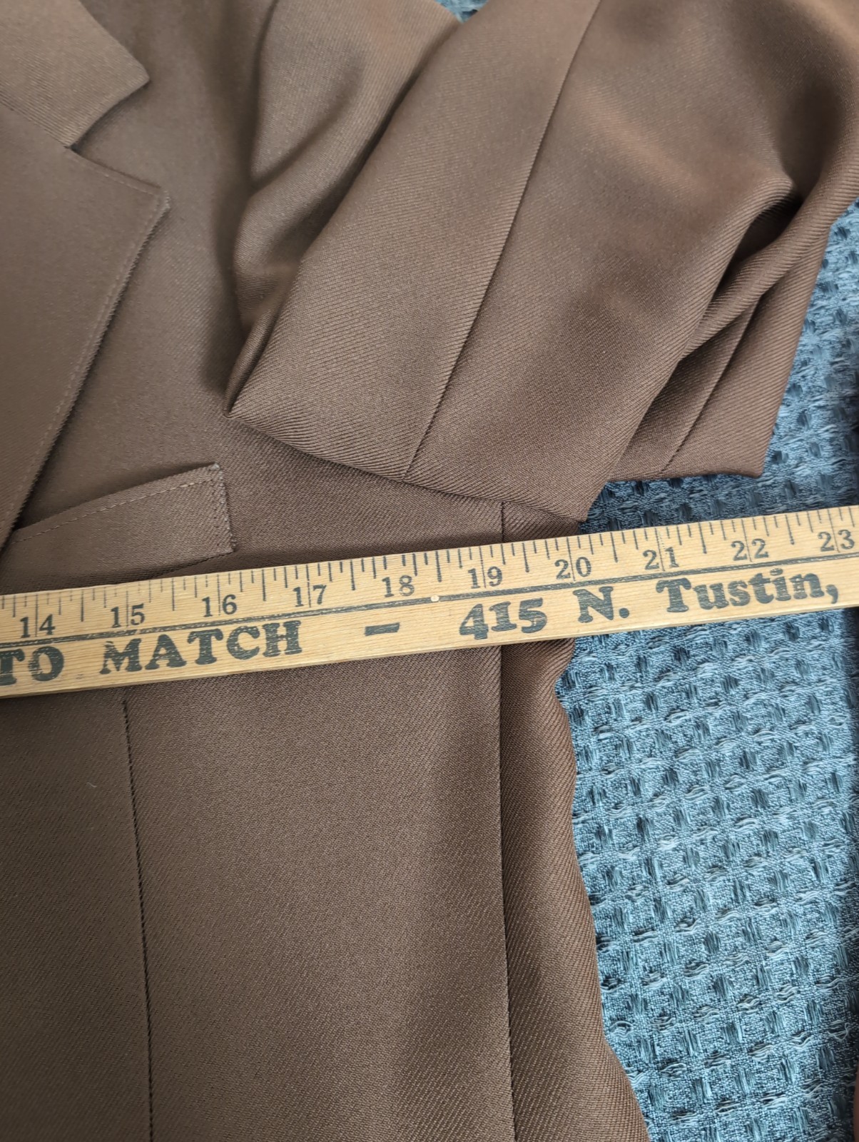 Vintage 1960’s Roberts Southern California 3-piece Suit Brown 40R /Pants 32×25.5