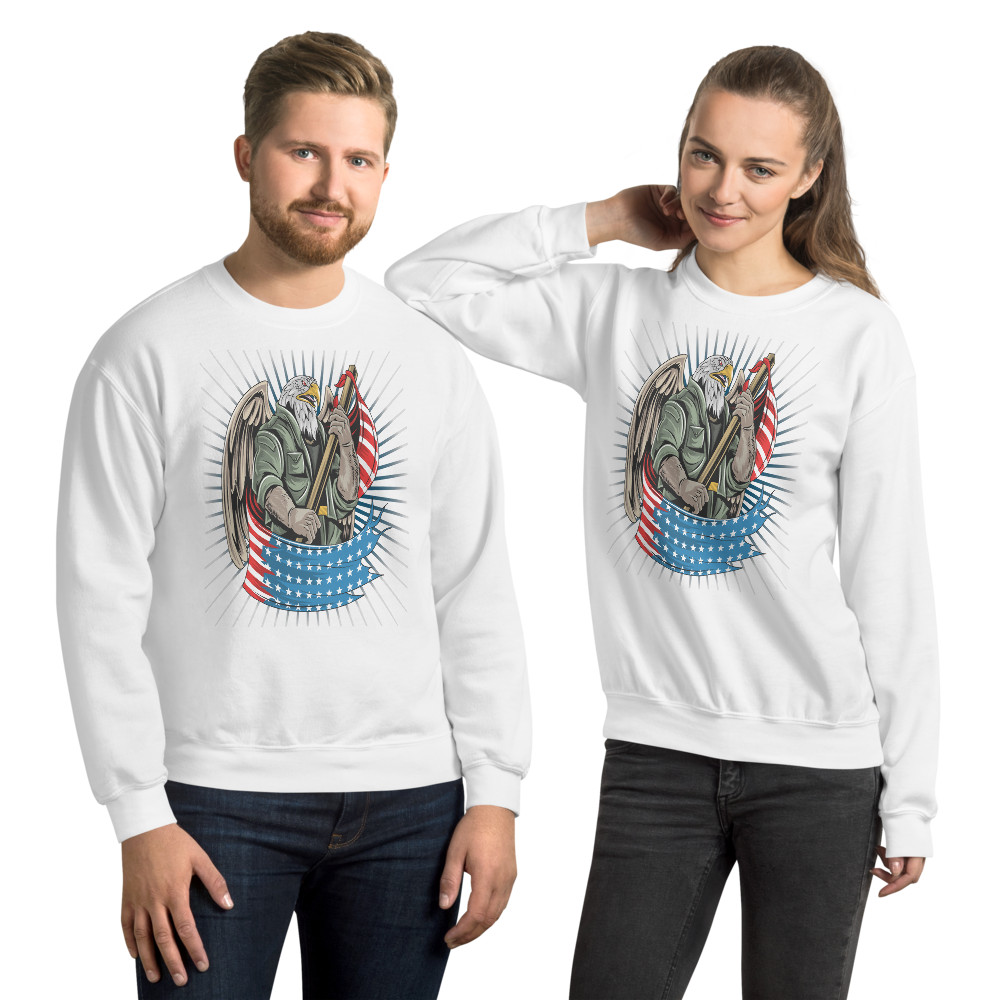 American Eagle 🦅 Shirt, New USA American Flag Bearing Eagle Sweatshirt