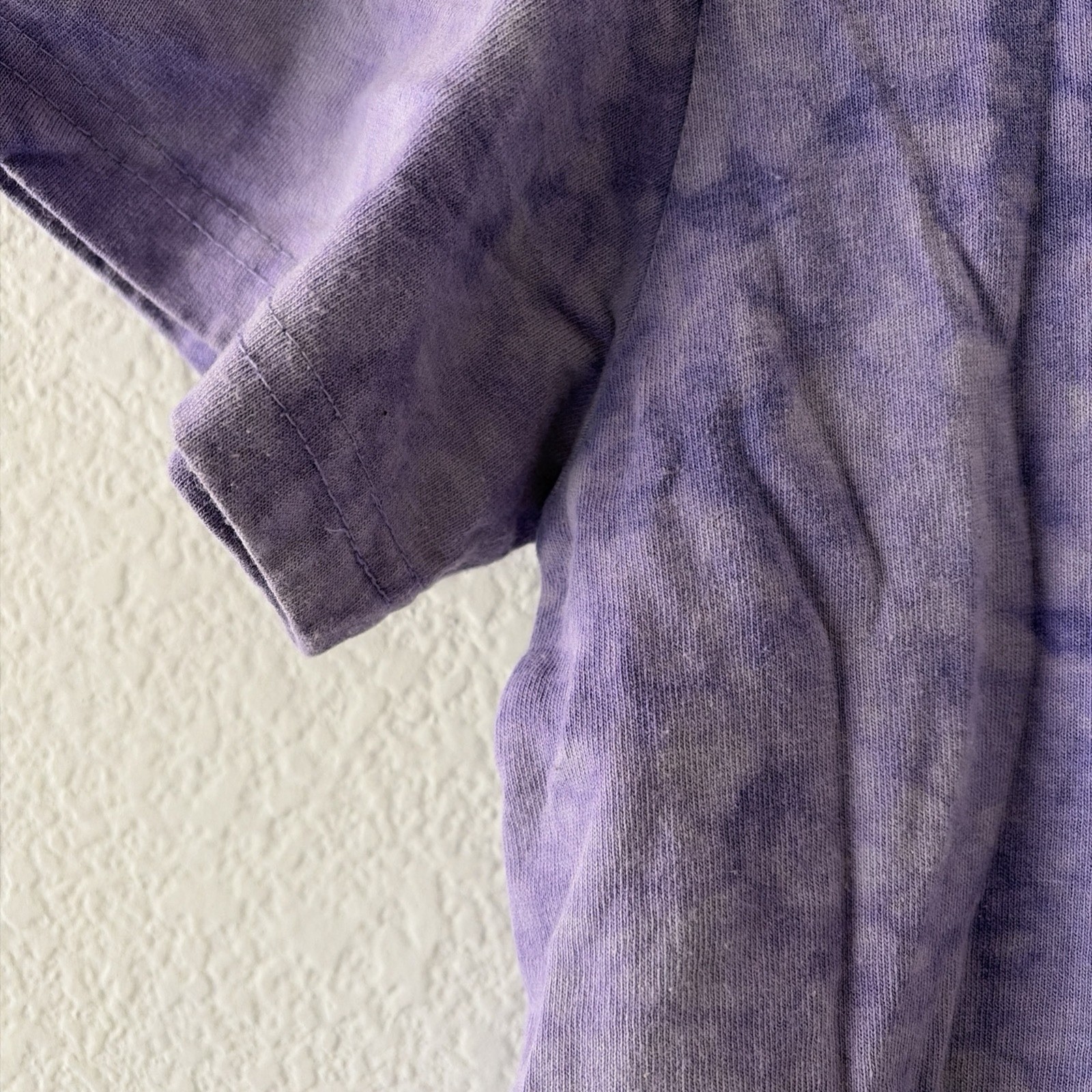 Vintage Cactus Bay by Lynée Tie-Dye Purple Flower Long Maxi T-Shirt Dress Size M