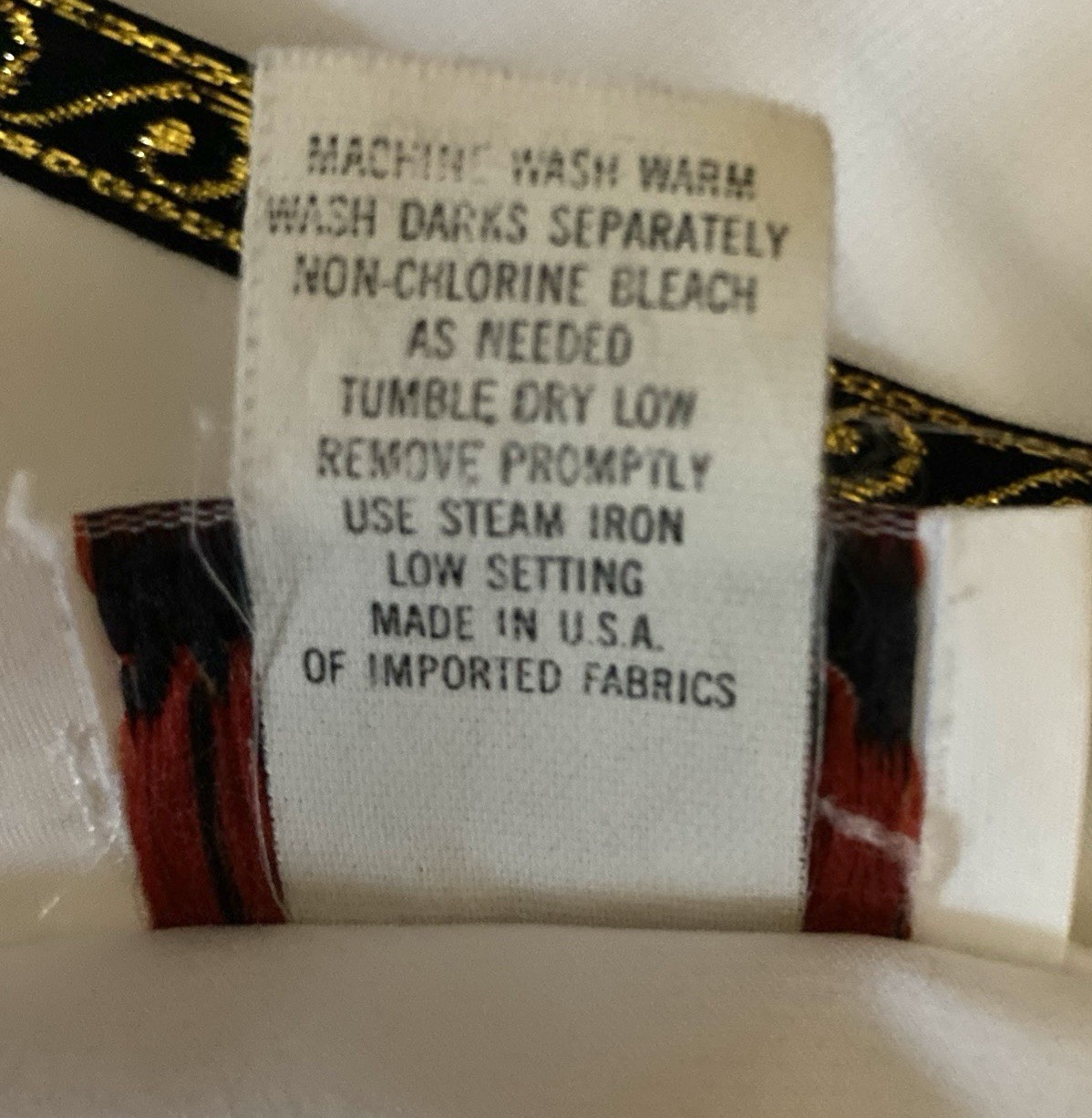 Ms. Bond VTG 80/90s Blouse Wom 40/Est. 2XL Wht Secreta Blouse Ribbon Trims 51”B
