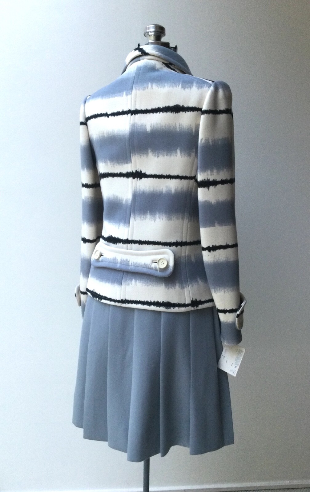 Vintage 1960’s Emanuel Ungaro Dress with EKG Pattern Pea Coat