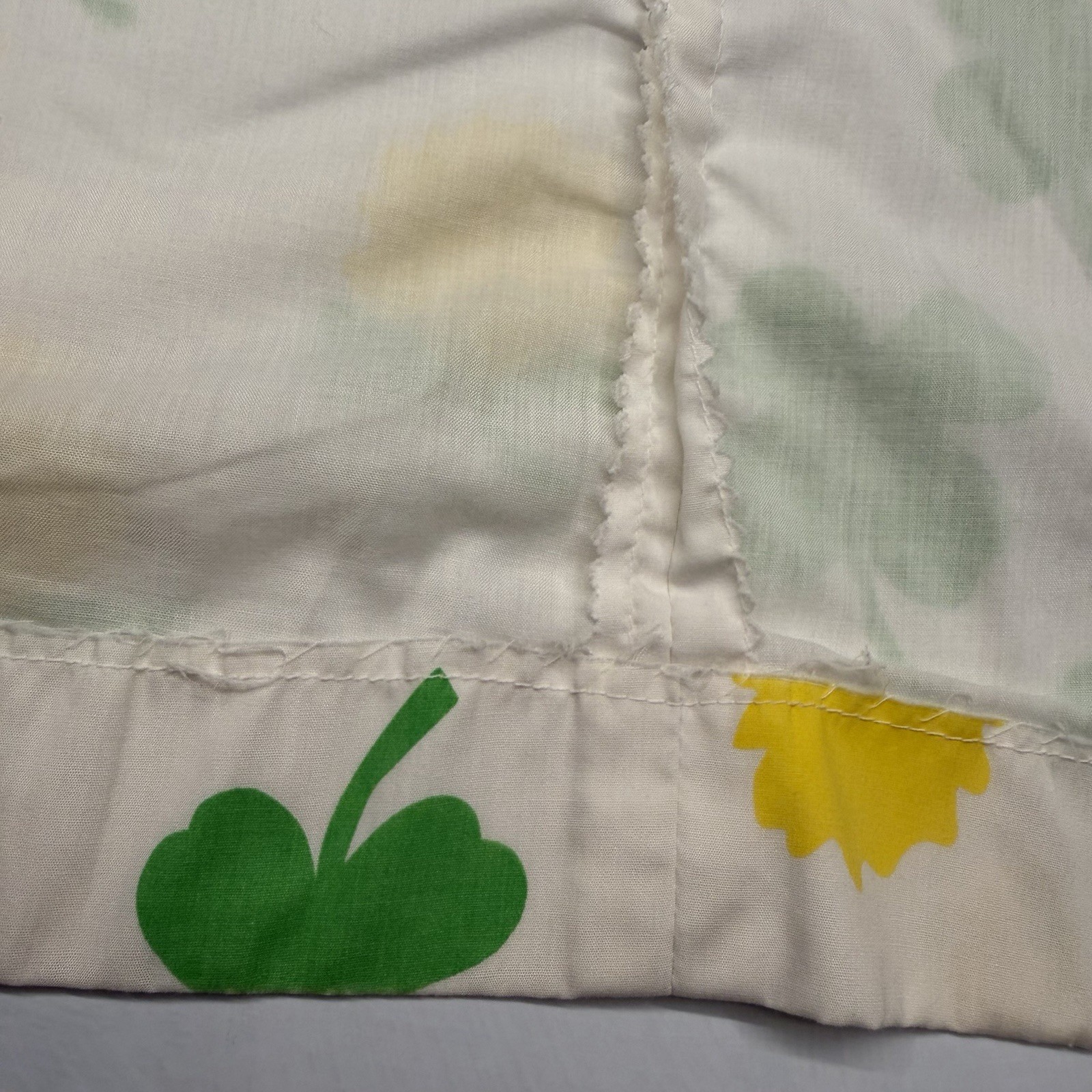 The Vested Gentress Lucky Shamrock Clover Slvls Dress Vtg 60/70s Sz 12 Medium