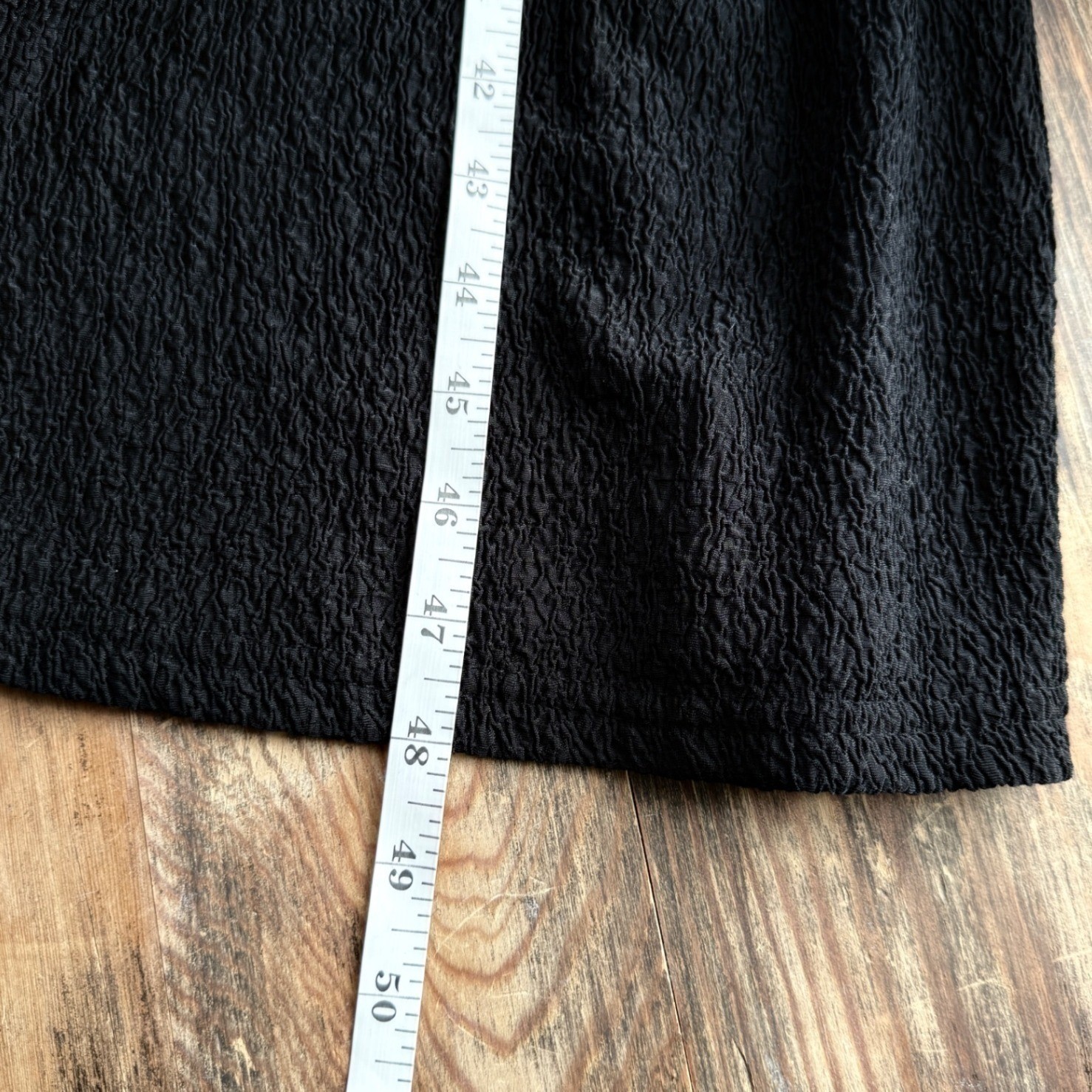 A3 Maxima Dress Sunburst Buttons Midi 1990s Vintage Studded Crinkle Black