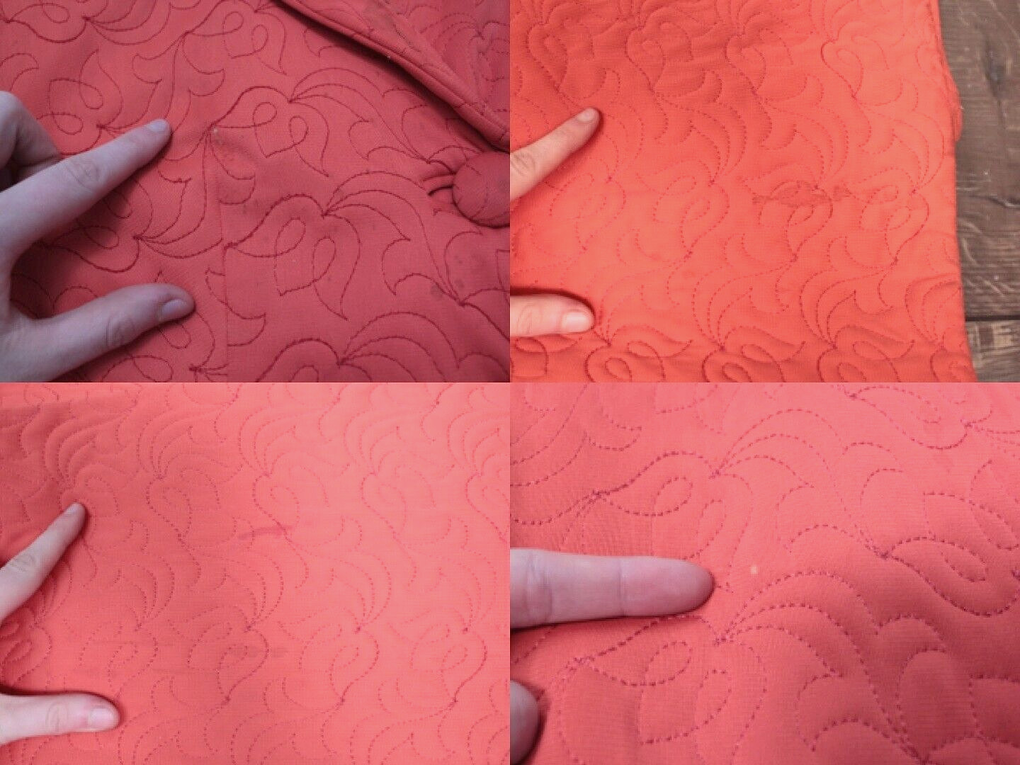 Vtg Women’s 40s Coral Orange Housecoat Robe 1940s HouseDress Darby Gaimes Sz S/M