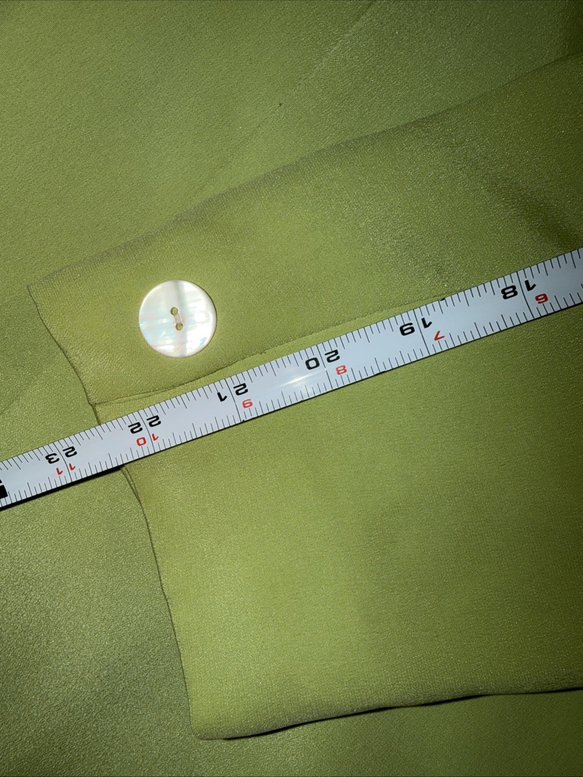 Vtg Rena Rowan Light Green 100% Silk Blazer Jacket Size 12 Lined 1 Button Front