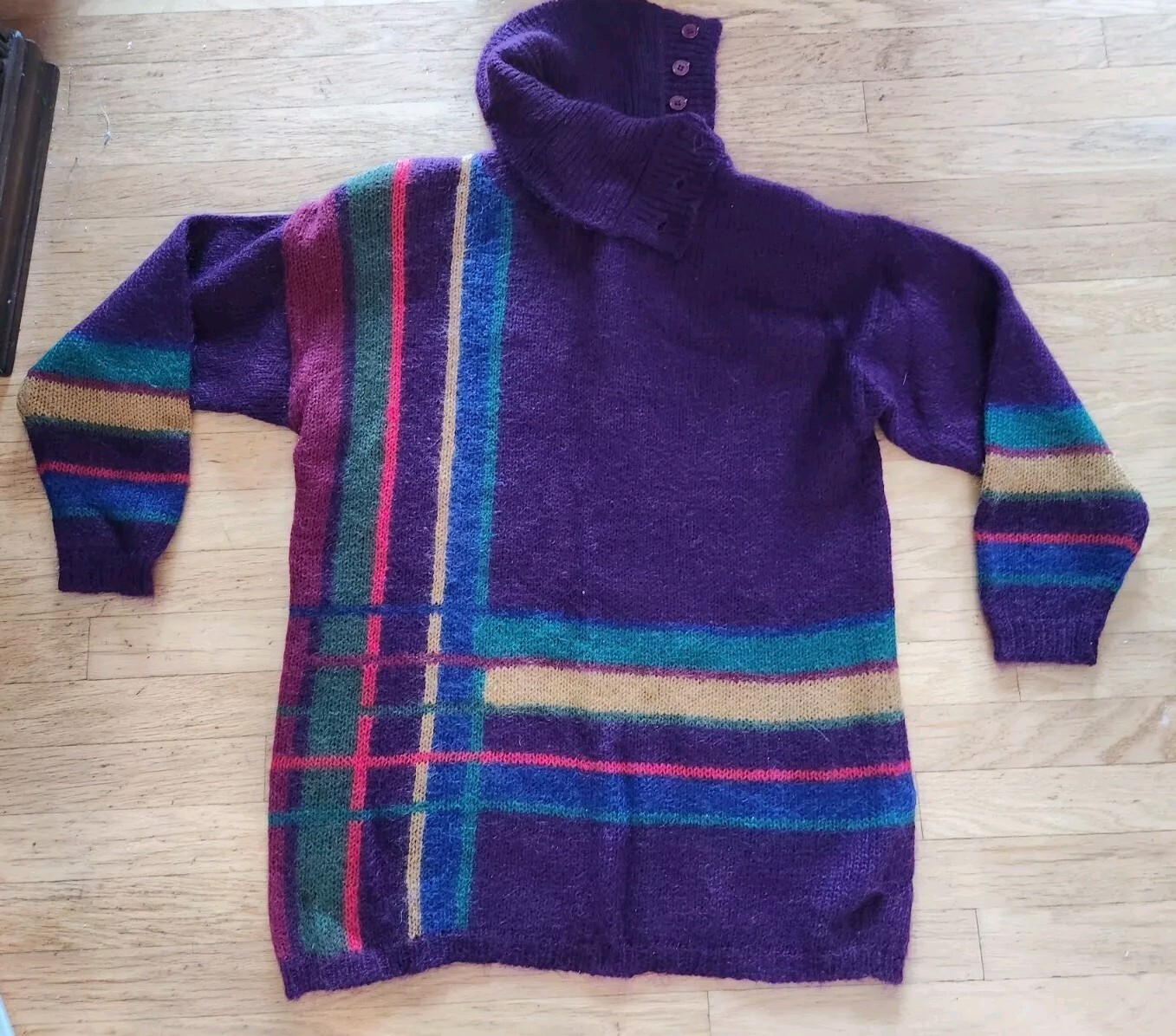 Vintage 80s Wm’s Boundary Waters Sweater * graphic Design * szM * Good Condition