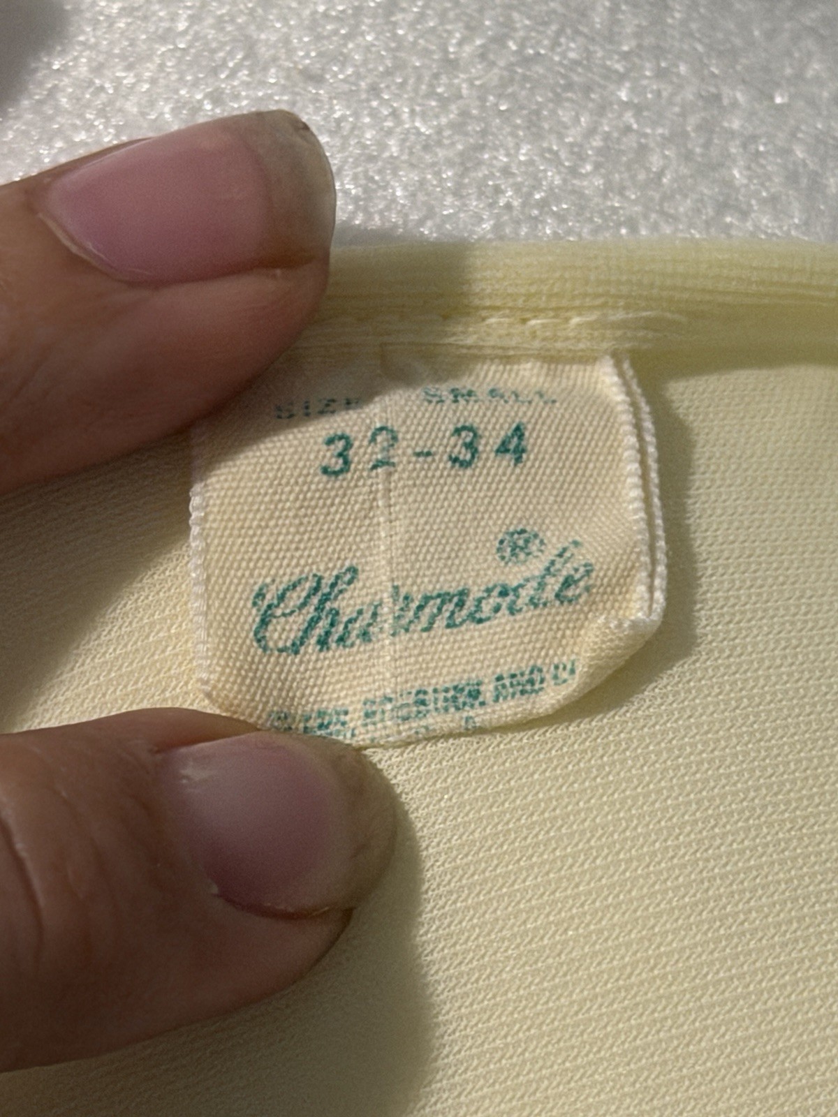 Vintage Charmode Yellow Baby Doll Nightgown 32-34 Romantic Fairycore Cottagecore