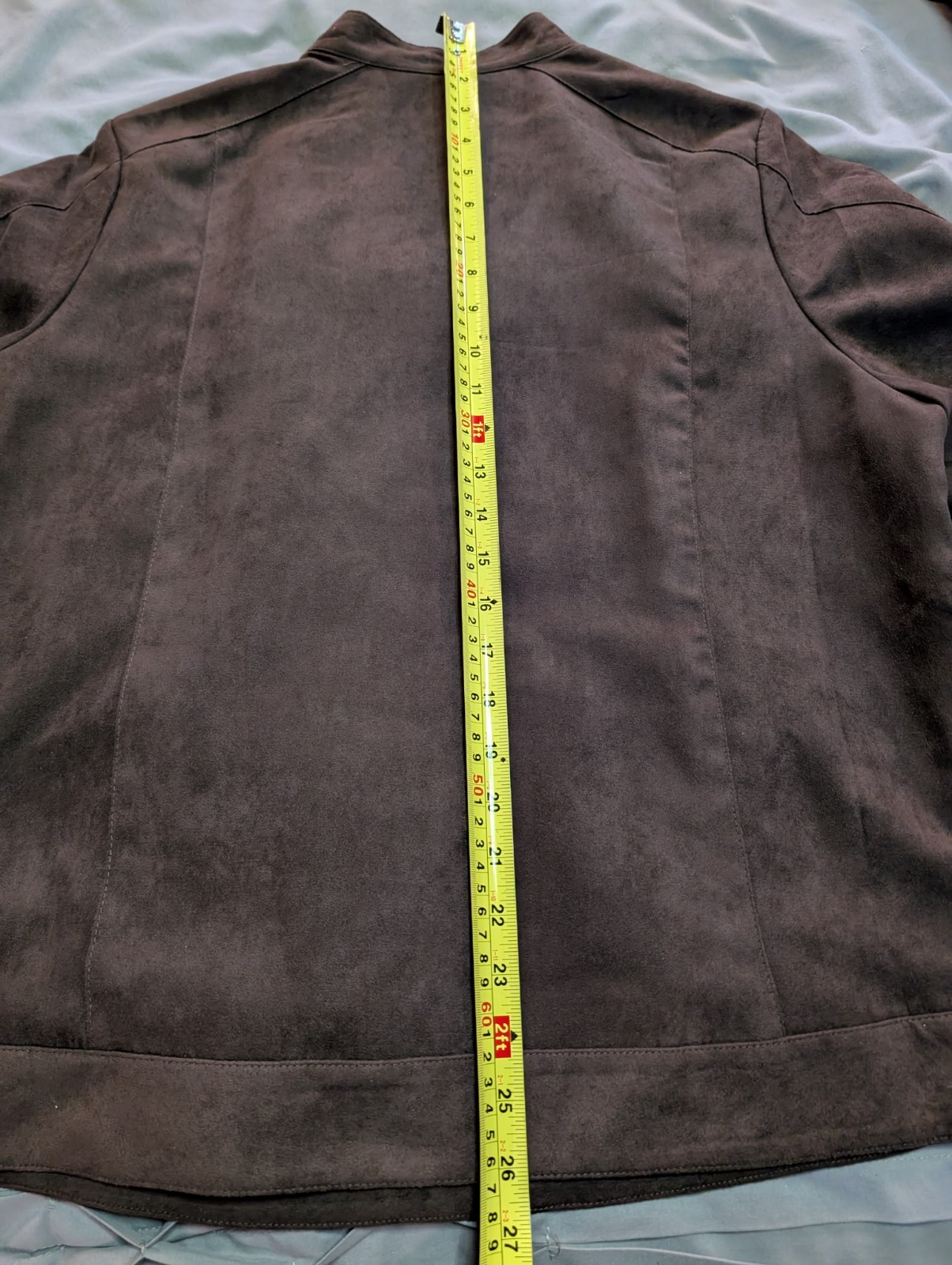 Studio Works Women’s Brown faux Suede Jacket Size 18W