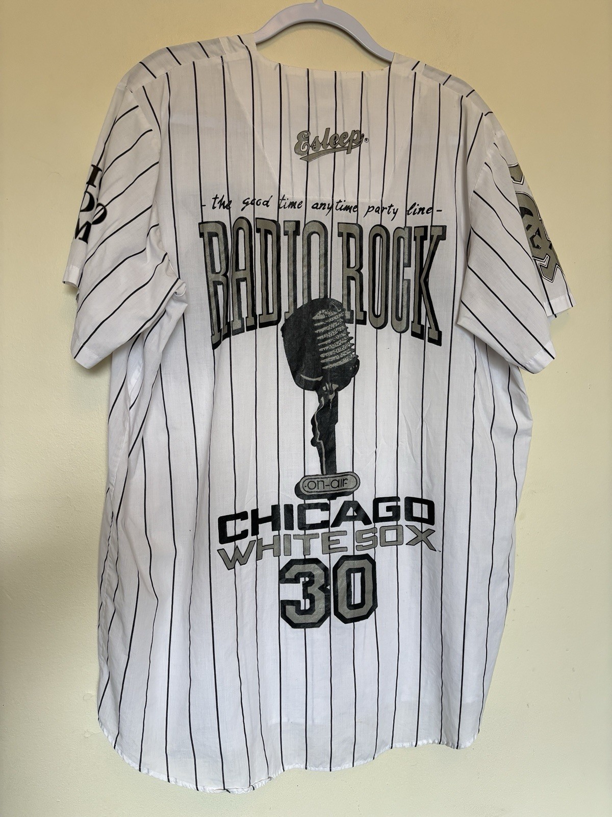 Vintage 90s Esleep Chicago White Sox Pajama Sleep Nightshirt O/S Loungewear