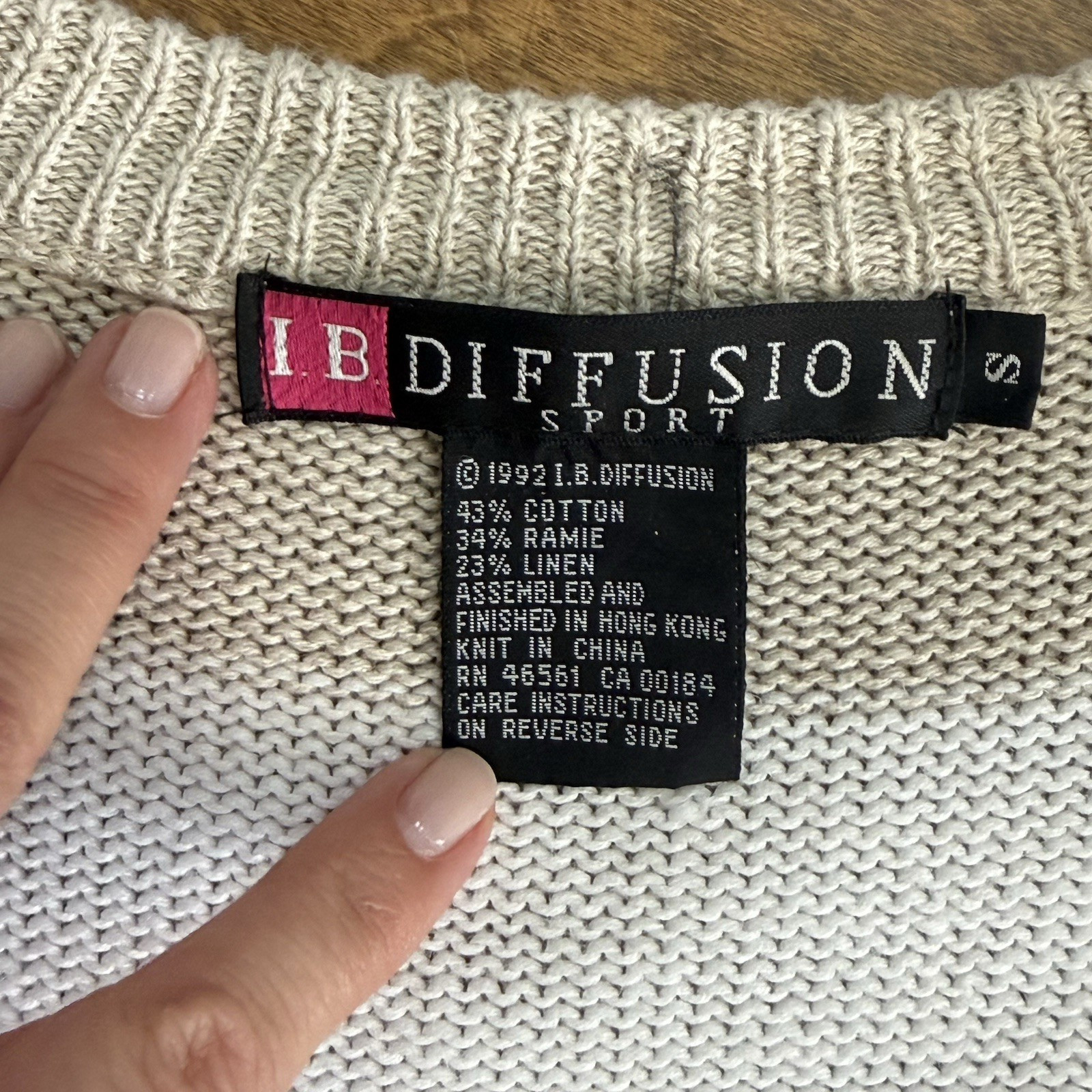I.B. Diffusion Women’s Small Cardigan Sweater Lot of 2 Vintage 90s Black Brown