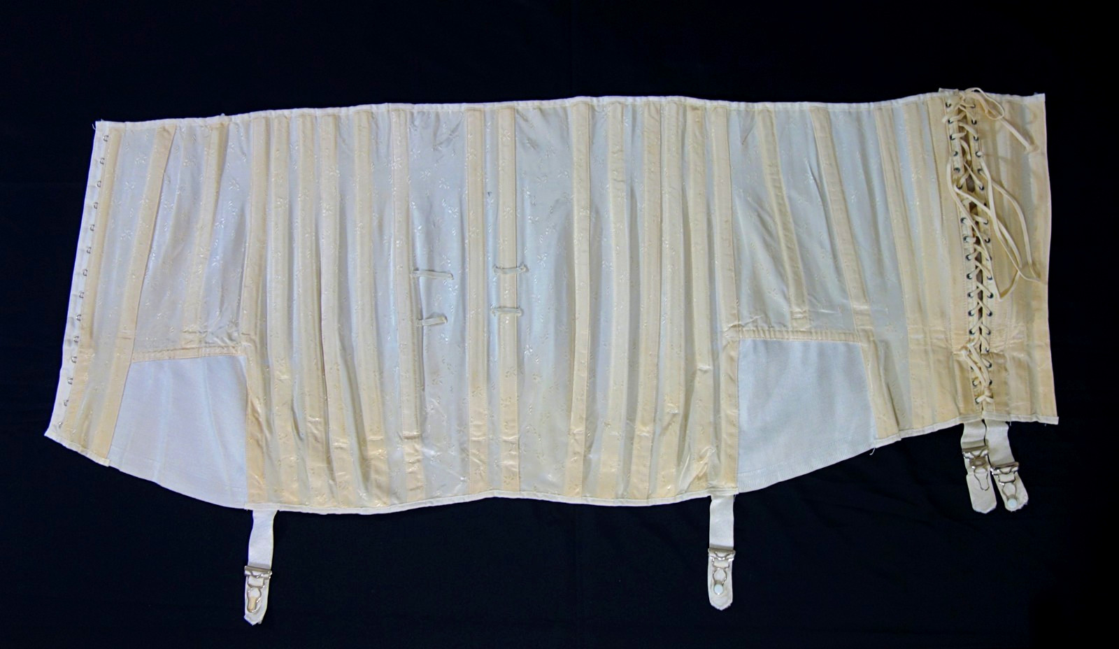 NEW ANTIQUE~SPIRELLA~High Waist 38 -42 Front Lace Up Open Bottom Corset /Girdle