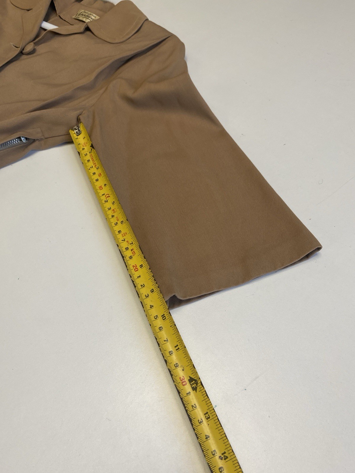 Vintage 40s 20th Century Sportswear Rayon Gabardine M Dress Brown