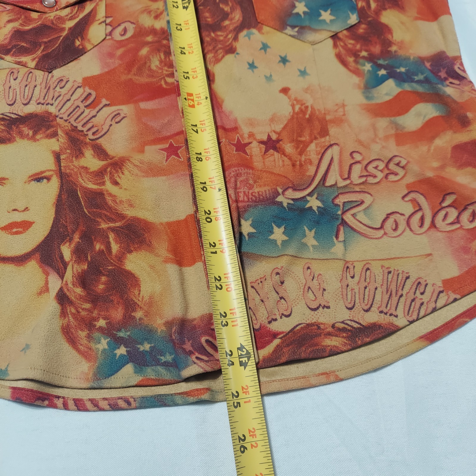 Vintage Miss Rodeo Western Shirt Womens L USA Pearl Snap Front Cowgirls Country