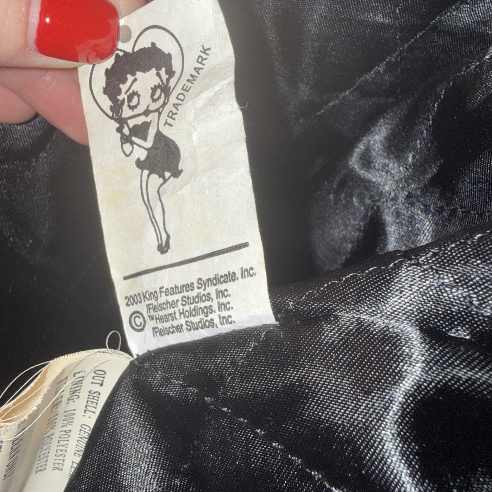 Authentic Vintage Y2K Betty Boop Women’s Leather Jacket By American Toons Size L