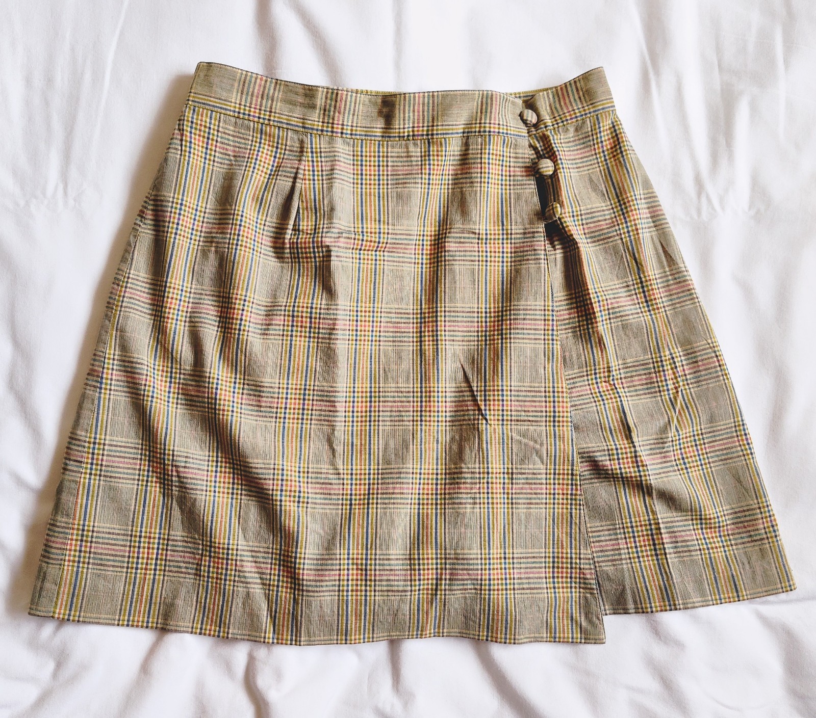 Vintage Y2K The Limited Plaid Skort Light Academia Twilight Bella 90s Poplin
