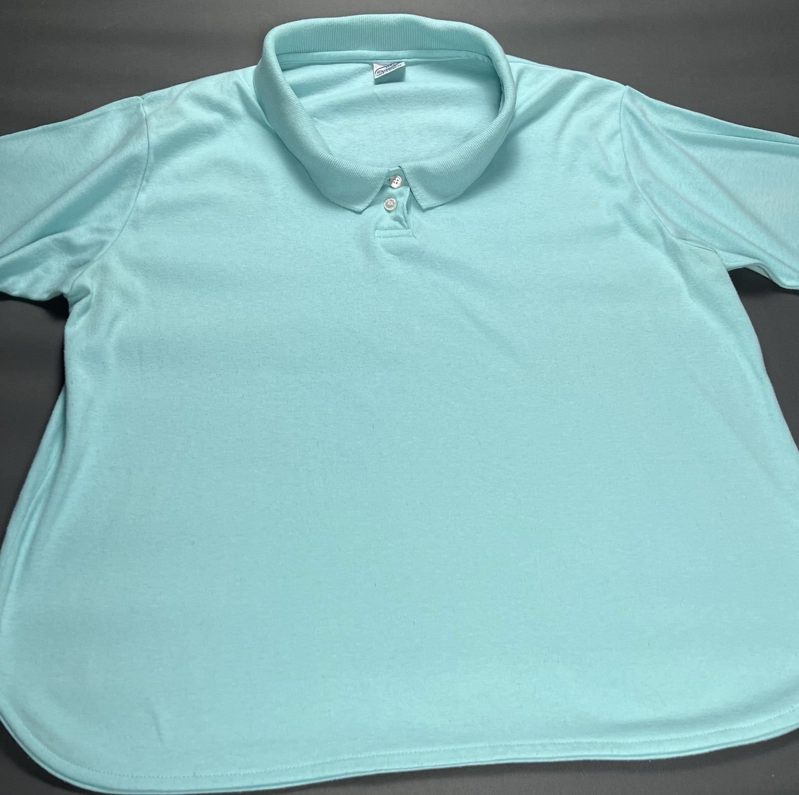 Vintage Chesterfield Woman Polo Shirt Size XL USA Made 80s Preppy Pastel