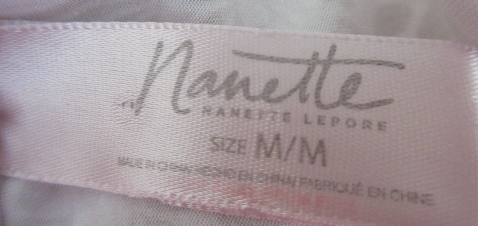 NANETTE LEPORE MELON PINK GRAY sleep shorts slippery poly sz M