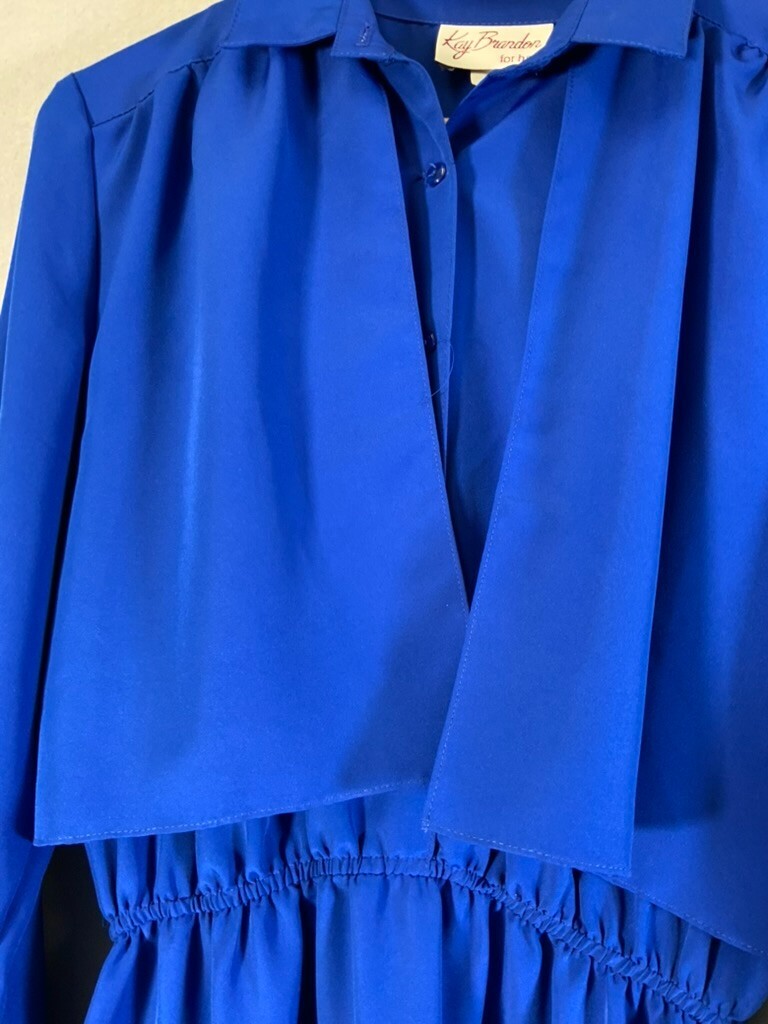 Vintage Women’s Kay Brandon for H&A blue Dress Elastic Waist 11/12V