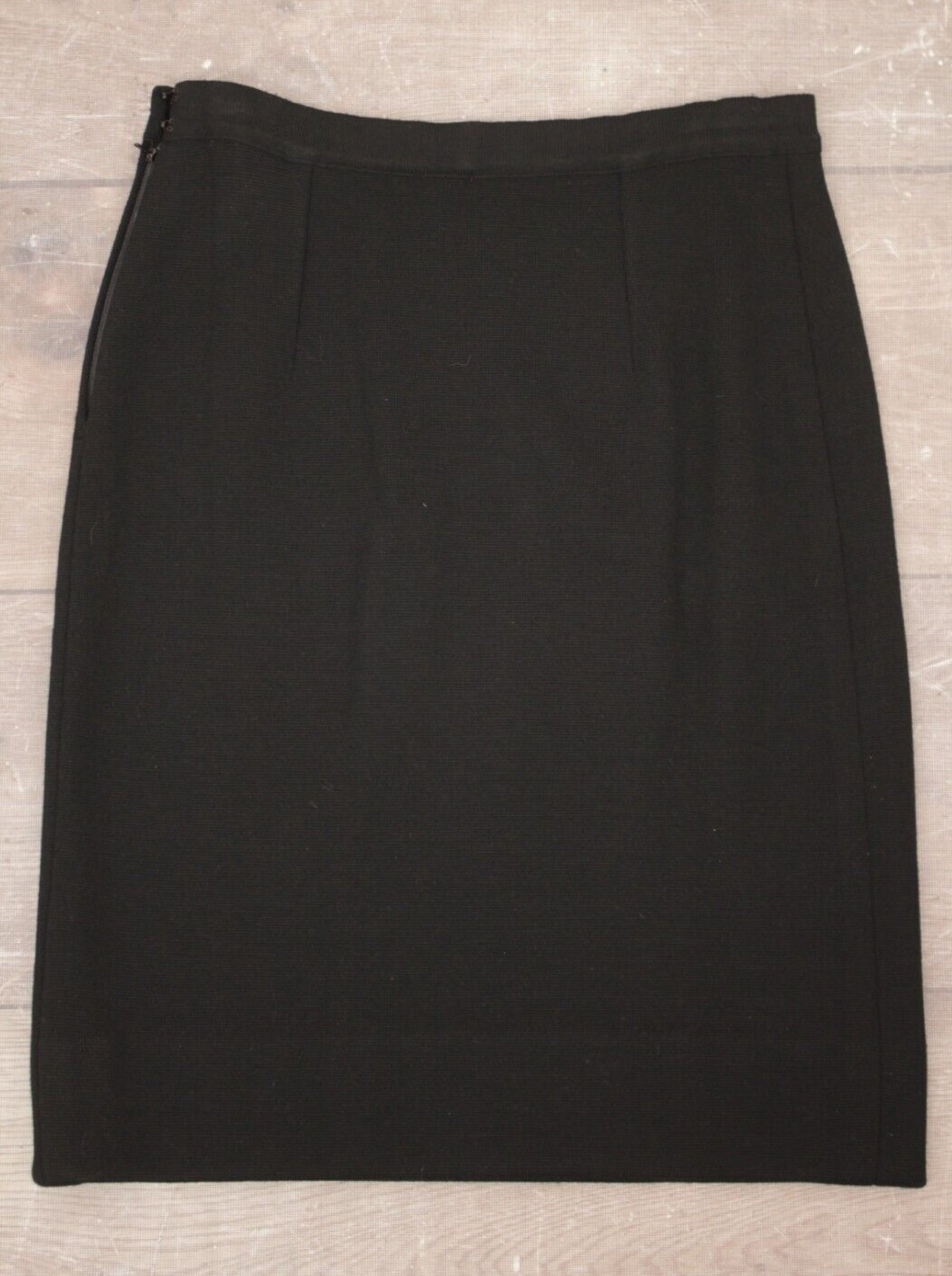 VTG Women’s 60s 2 PC Black Knit Beaded Dress Suit M/L 1960s Jacket & Skirt Set