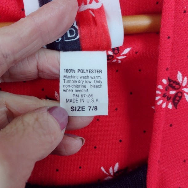 Vintage 80s/40s Dress Small Red Black Jersey Knit Peplum Dolman Sleeve
