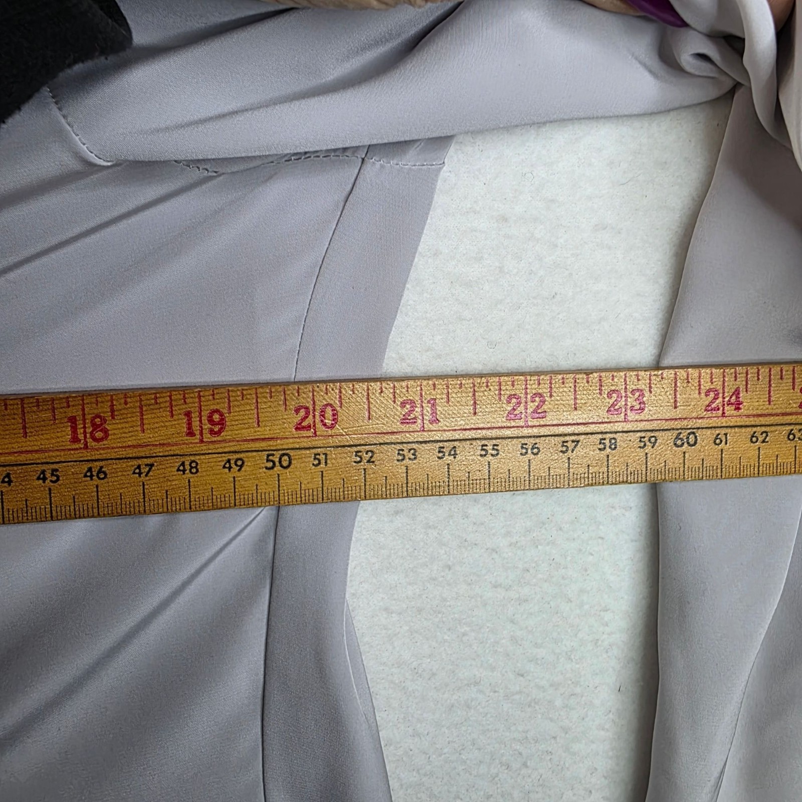 Vintage 80s Gailord Matisse Crepe De Chine Blouse 12 Dove Grey Pleated Feminine