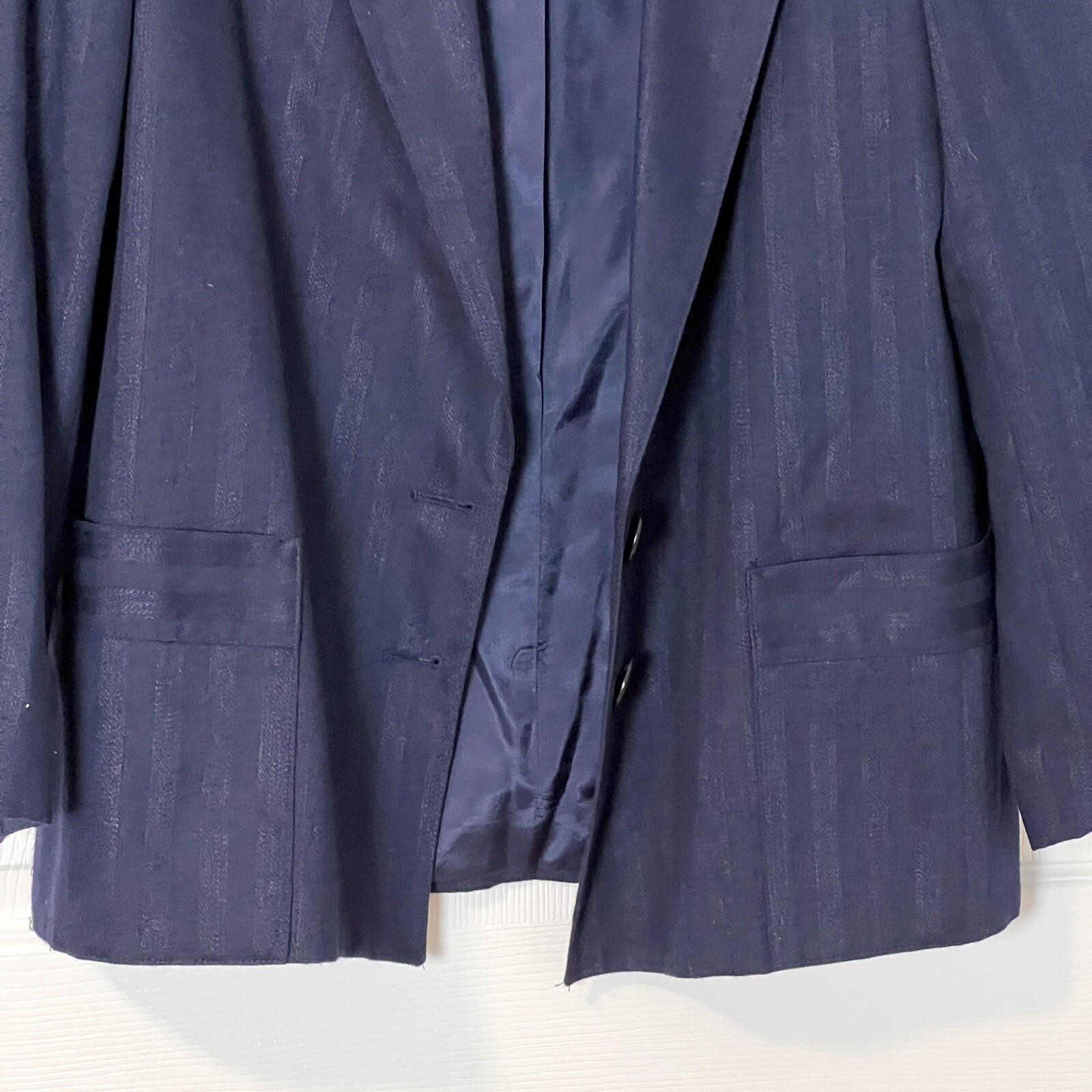 Vintage Porsha by Winer Navy Blazer Jacket