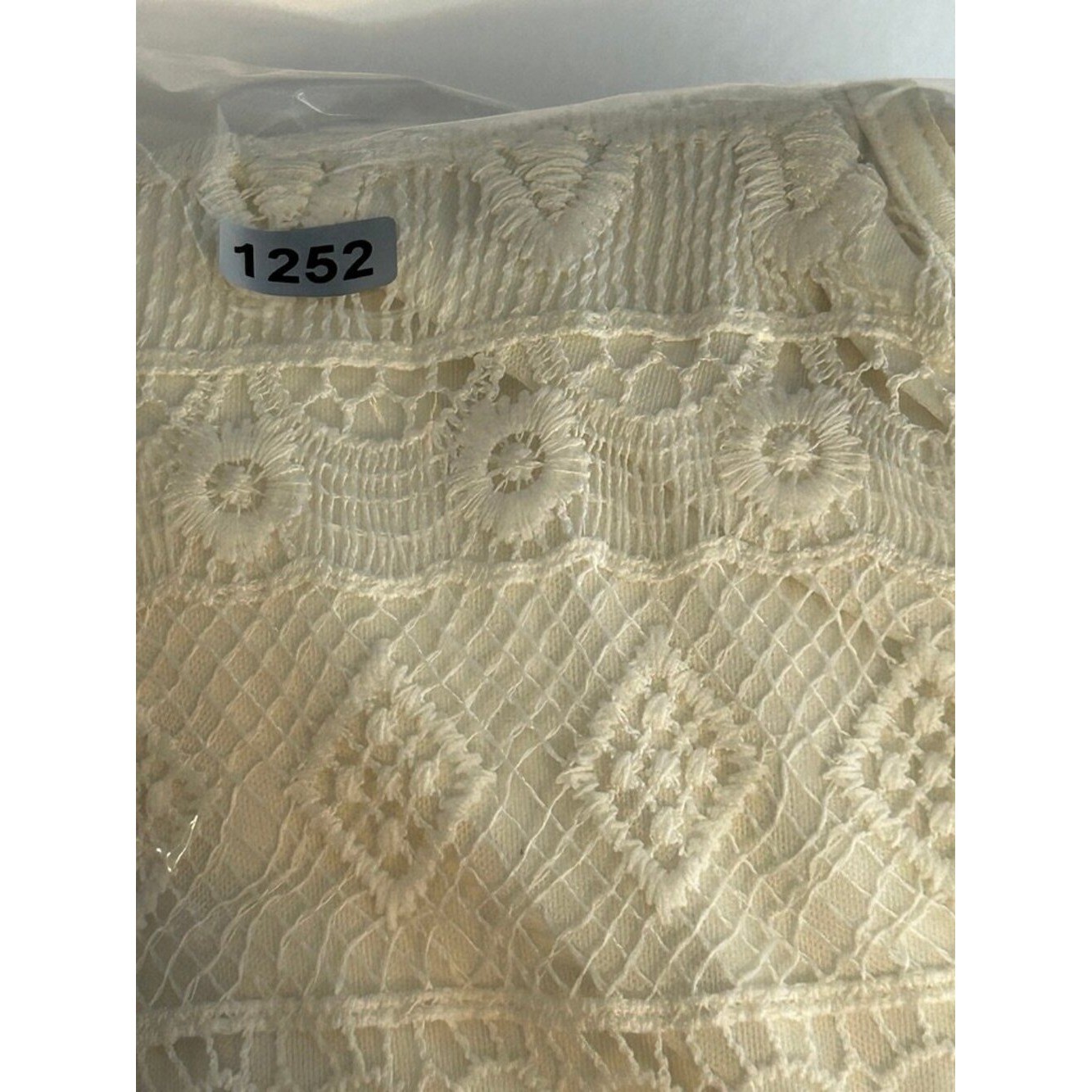 Cato Ivory Lace Crochet Midi Dress Sleeveless Boho Romantic Size 10 Gargen Party