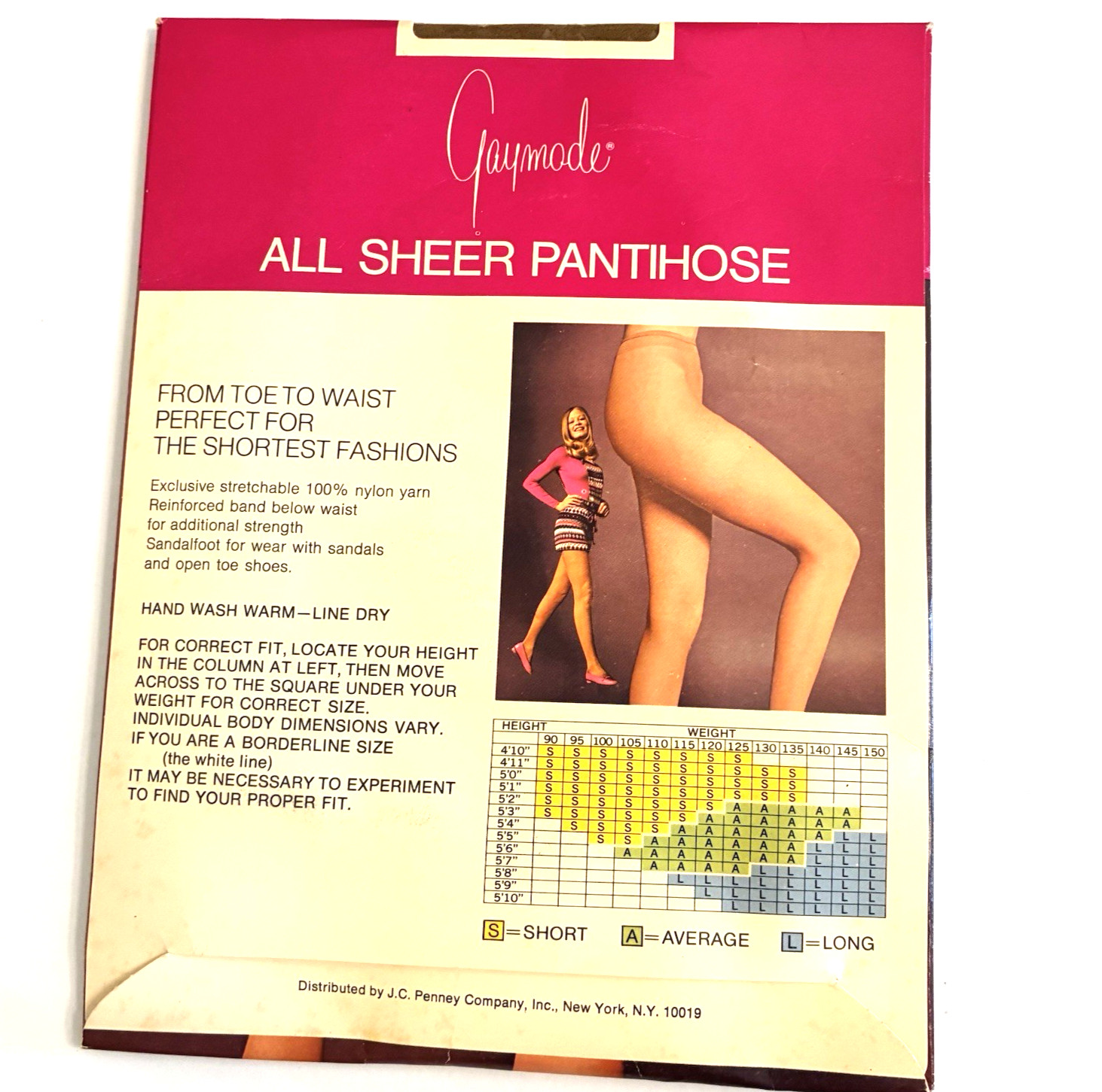 Pantyhose JCPenny Sheer Sandalfoot Lot 5 size Short Nylon Stockings New NOS VTG