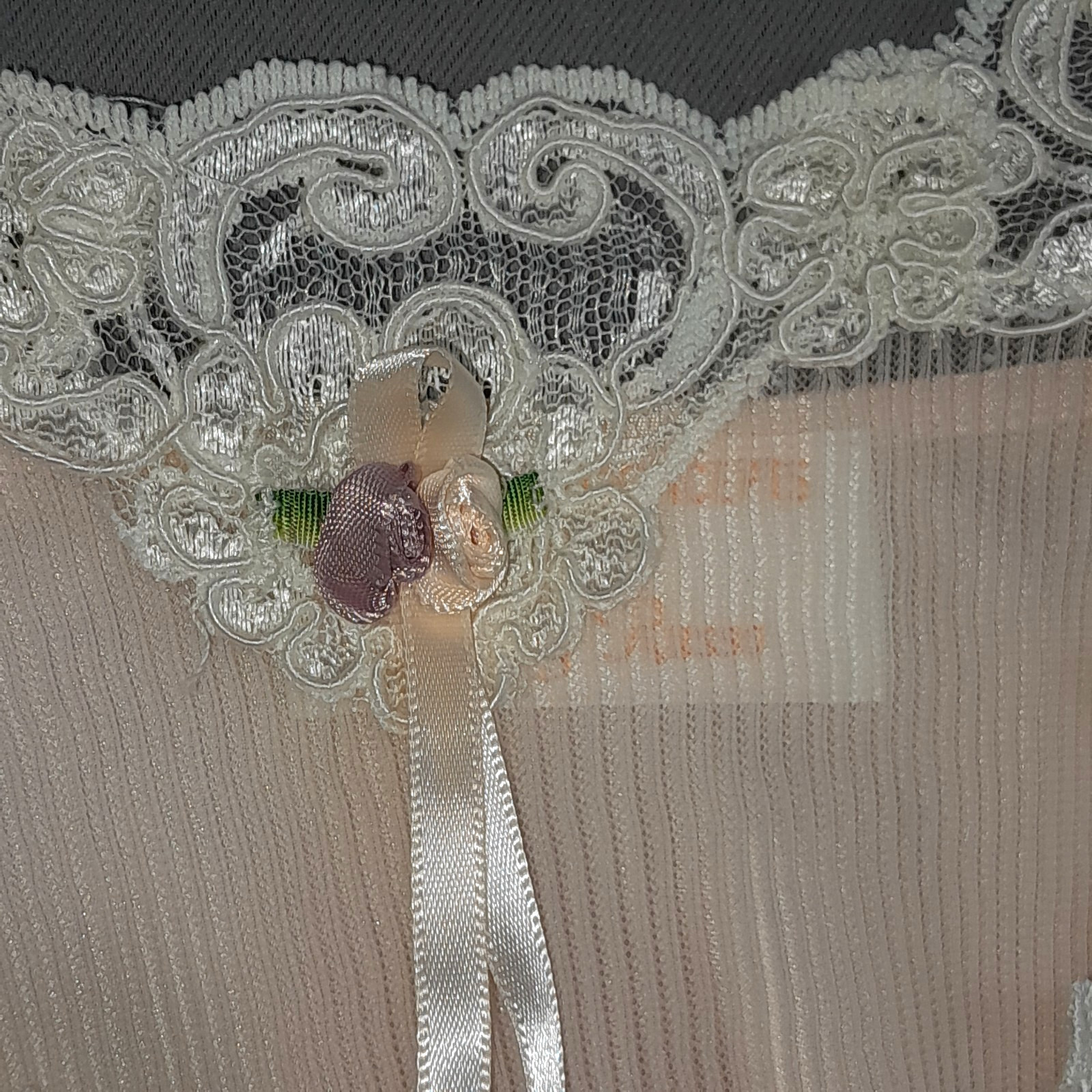 Vtg Intimate Concepts Terry Russo Nightie Womens M Pink Liquid Satin Lingerie