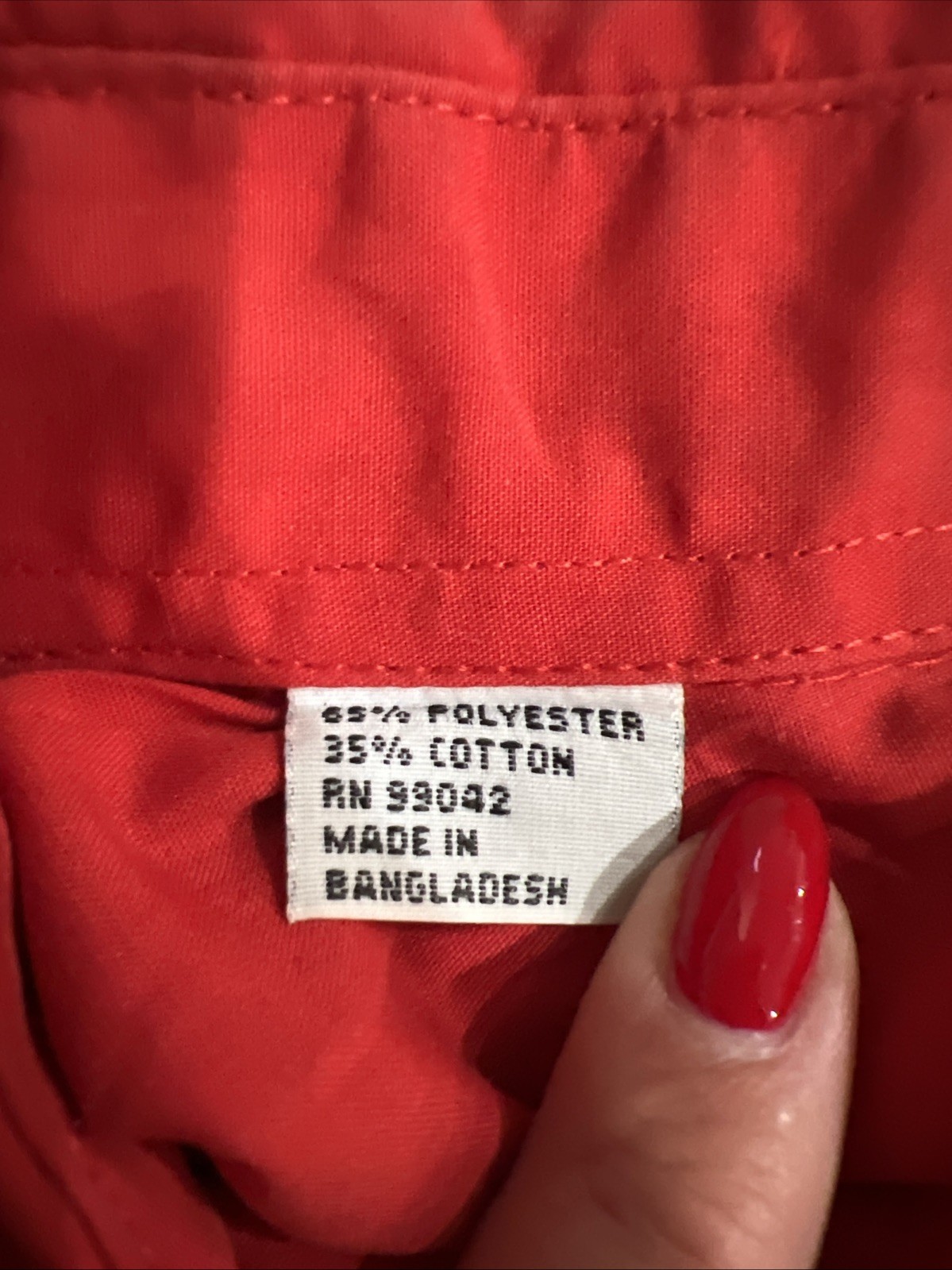 1980s-1990s Las Olas Red Blouse With Zebra Appliqués