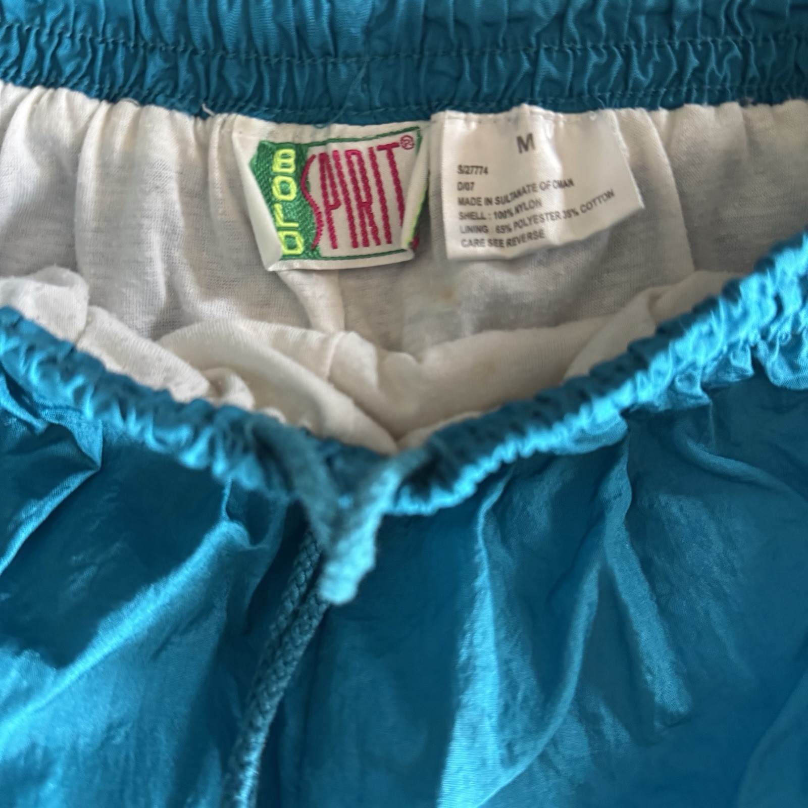 Vintage Women’s Satin Track Suit Blue Sz. M. Jacket & Pants, Nylon 80’s-90’s Y2K