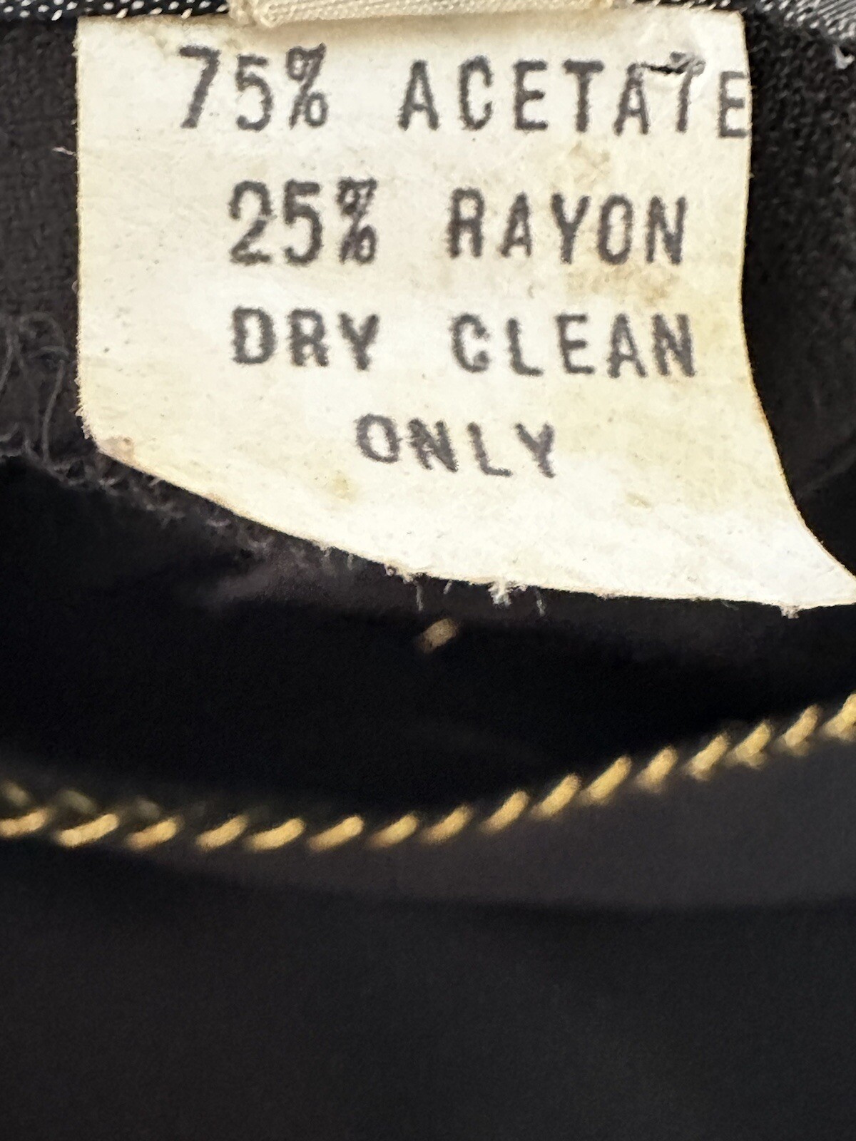 Vintage Regina Kravitz N.Y. Womens Blk Crepe L Sleeve Long Dress Sz 10 used