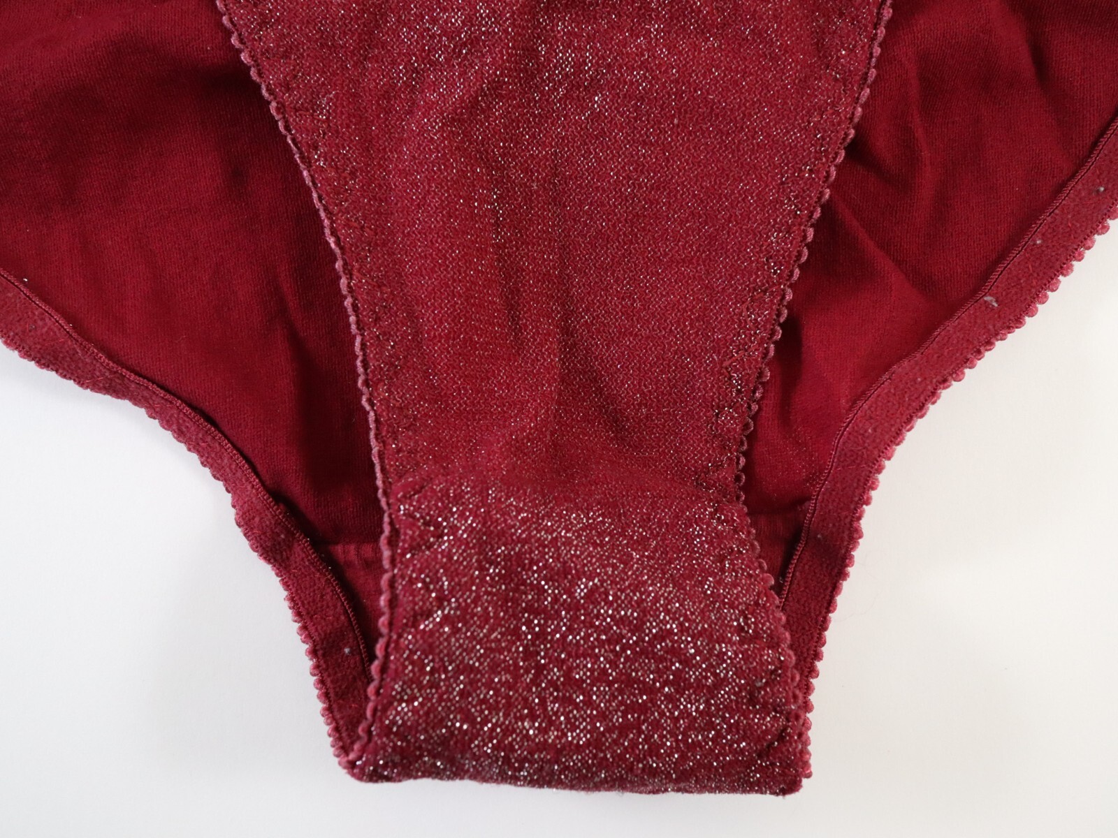 True Vintage Ellemenno 90s Y2K Shiny Glittery String Bikini Panty LARGE