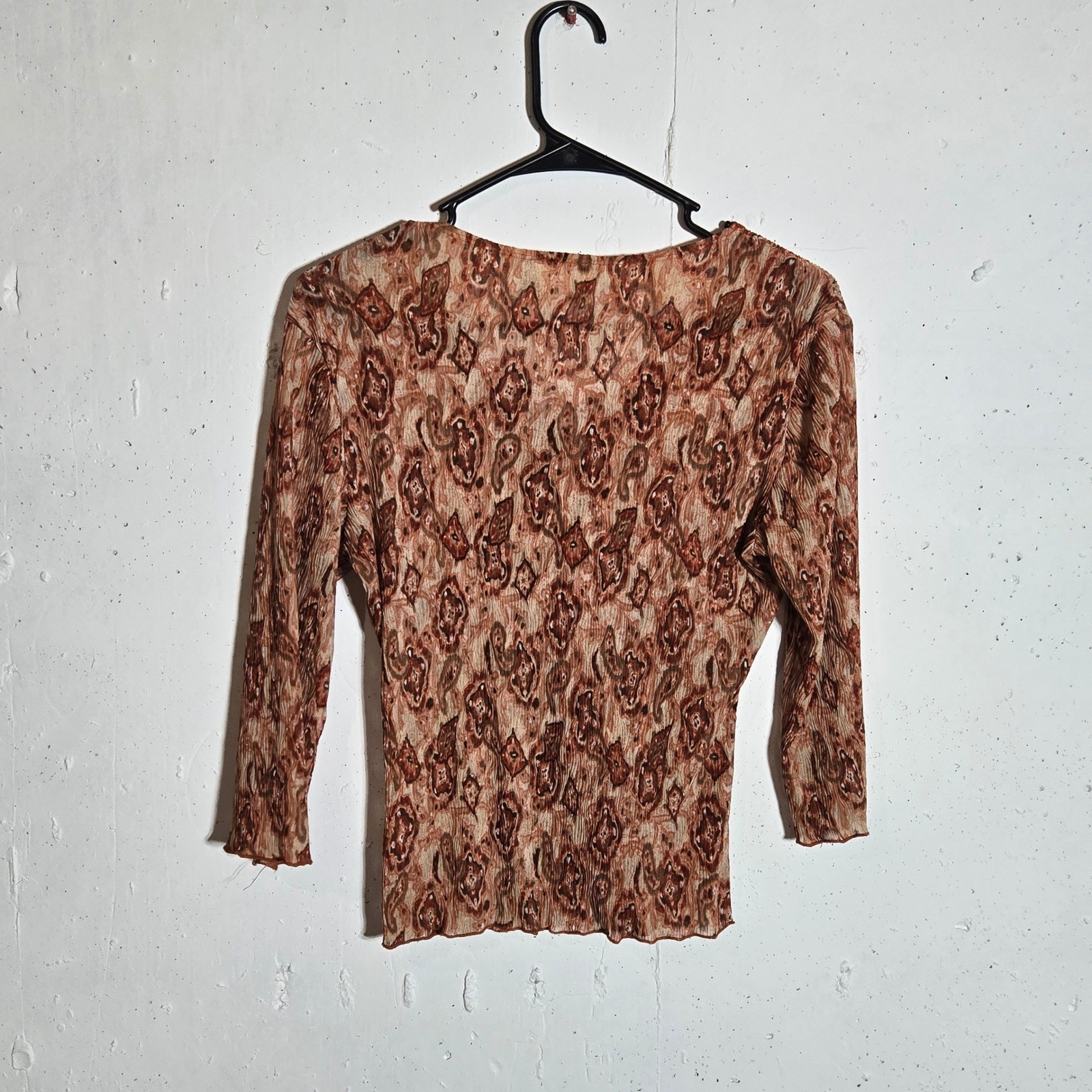 Vintage IZ Byer Paisley Top Medium Y2K Boho Fairy Peasant Hippie Whimsigoth