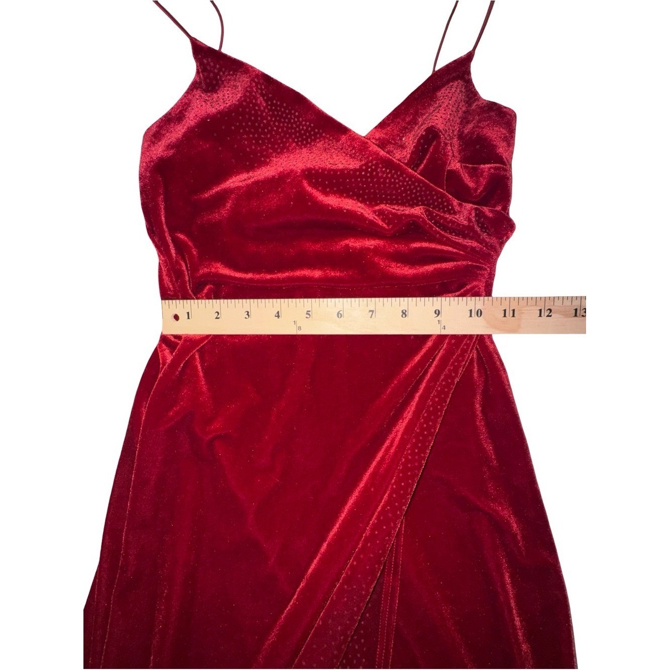 Rampage VTG mob wife vampy Red Velvet Slip Dress Sz S Y2K Gossip Girl Midi Dress