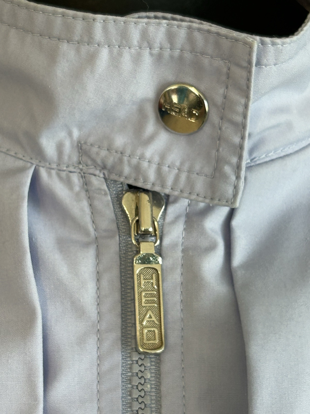 Vintage Head Sports Wear Periwinkle Blue Ski Windbreaker Jacket Petite L Large