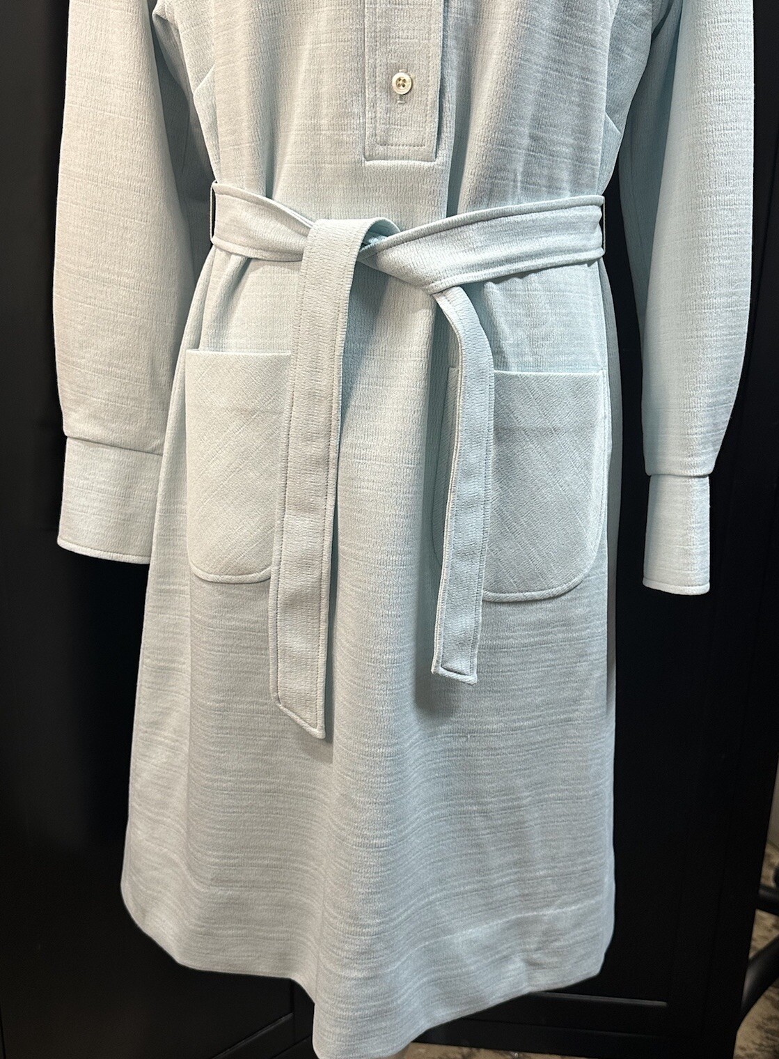 Vtg 1960s Nardis of Dallas Polyester Double Knit Dress Shift Dress Mod Size 12
