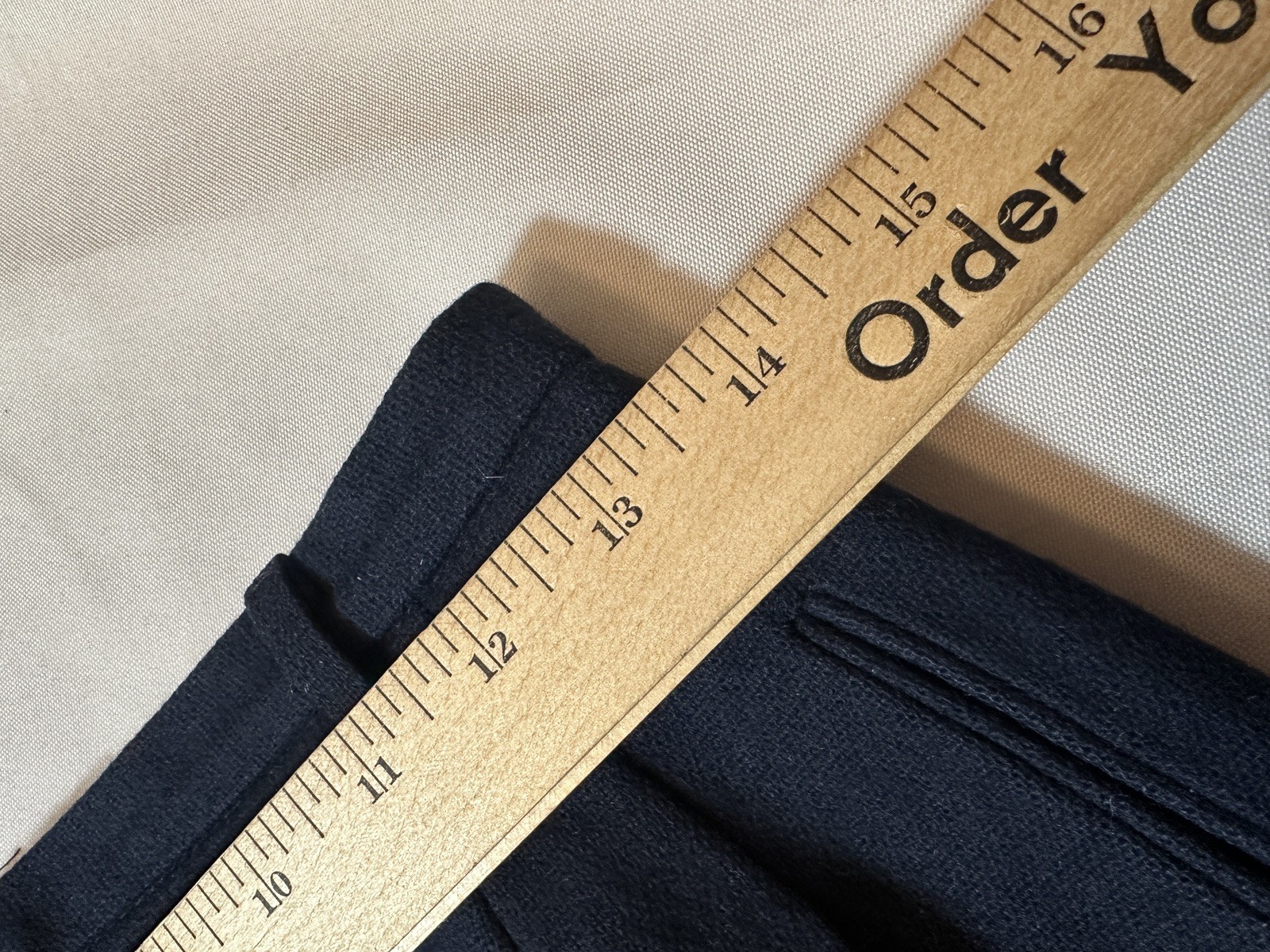 Vtg 70s Brentshire Skirt Dark Blue Straight Back Zipper Montgomery Ward Classic