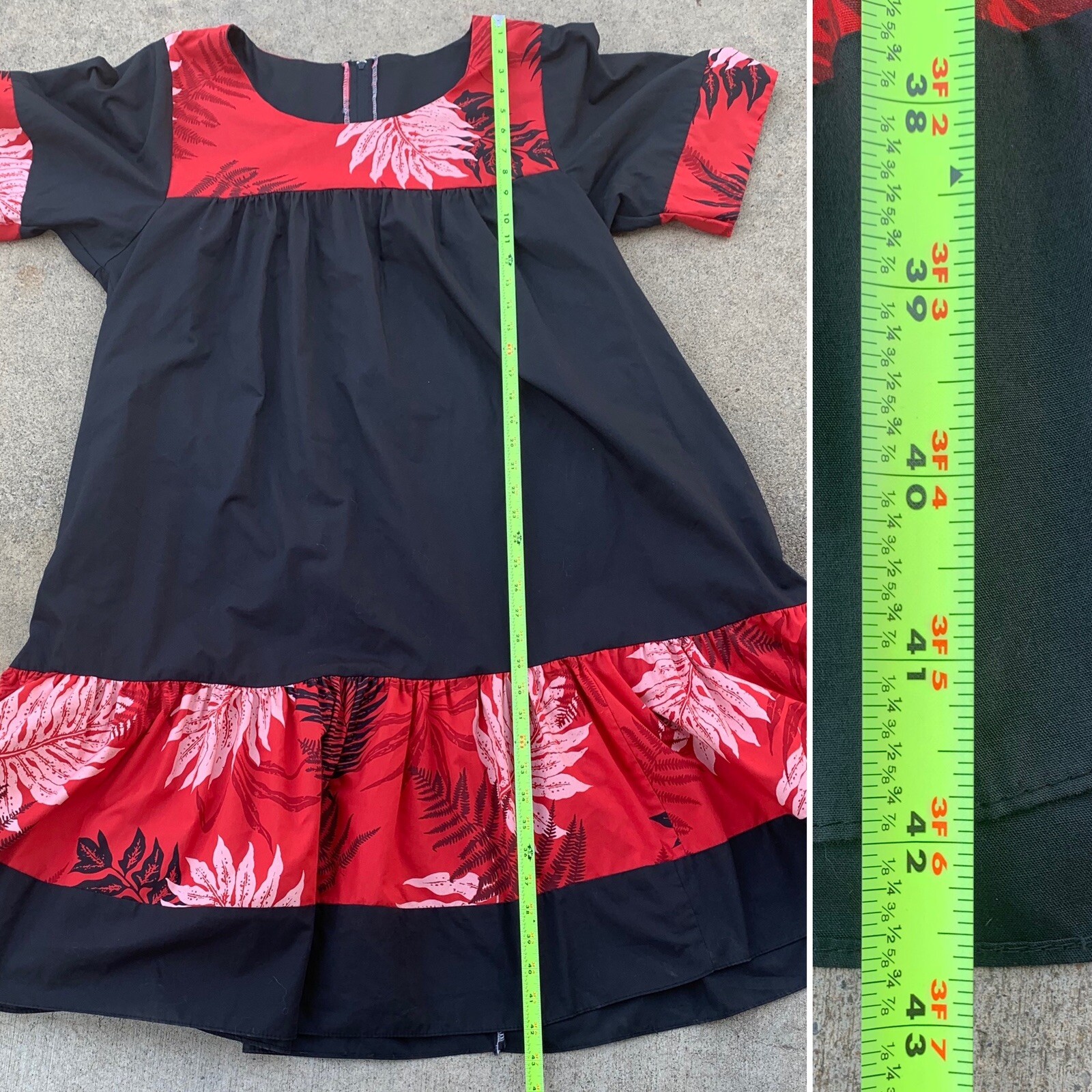 RHC Made In Hawaii Hawaiian Dress Muu Muu tikis aloha L ? See Measurements