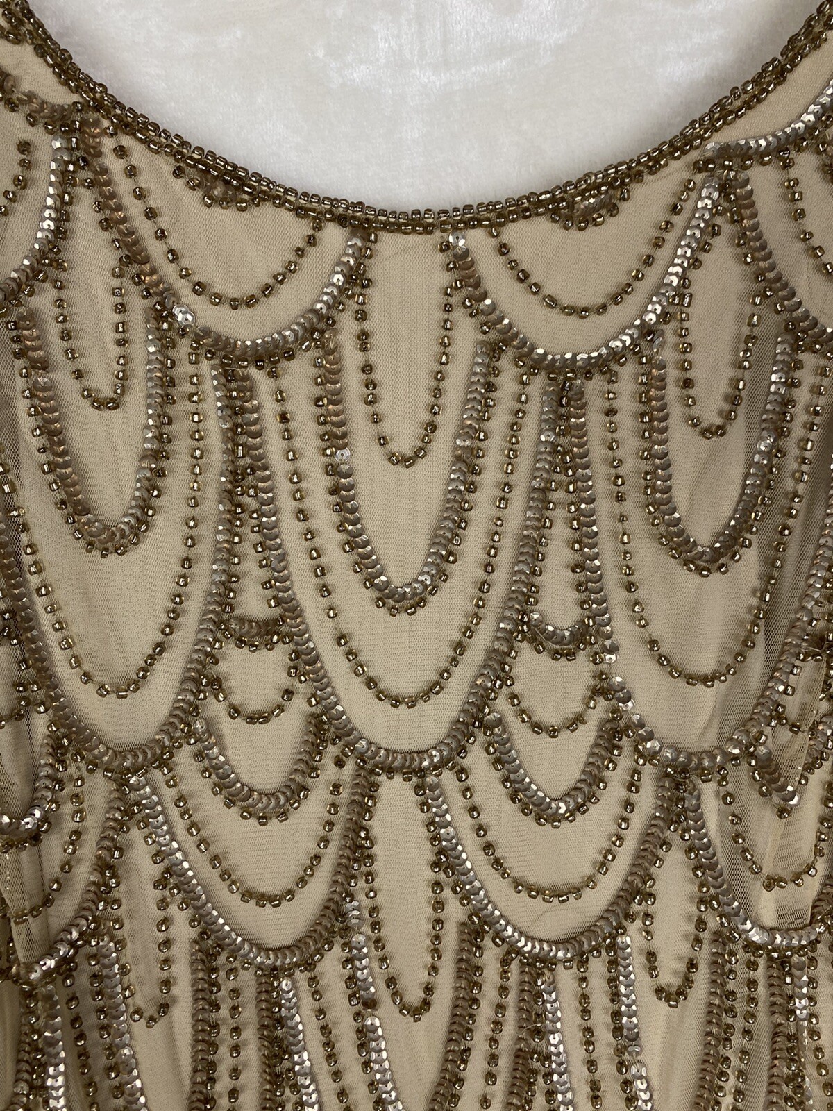 Vintage Predude Sheath Dress 8 Sequin Beaded Cocktail Formal Wedding Party